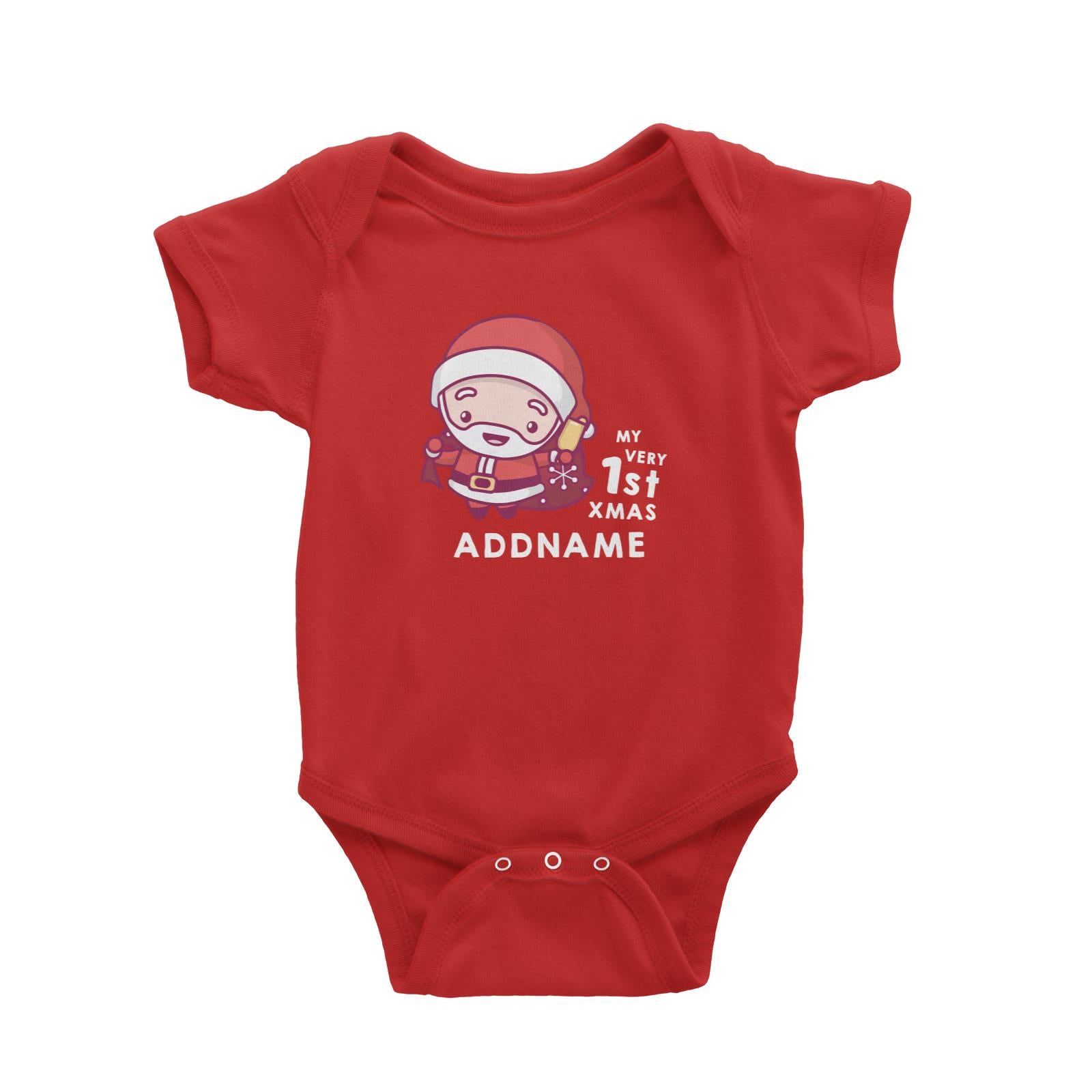 Christmas My Very 1st Santa Addname Baby Romper