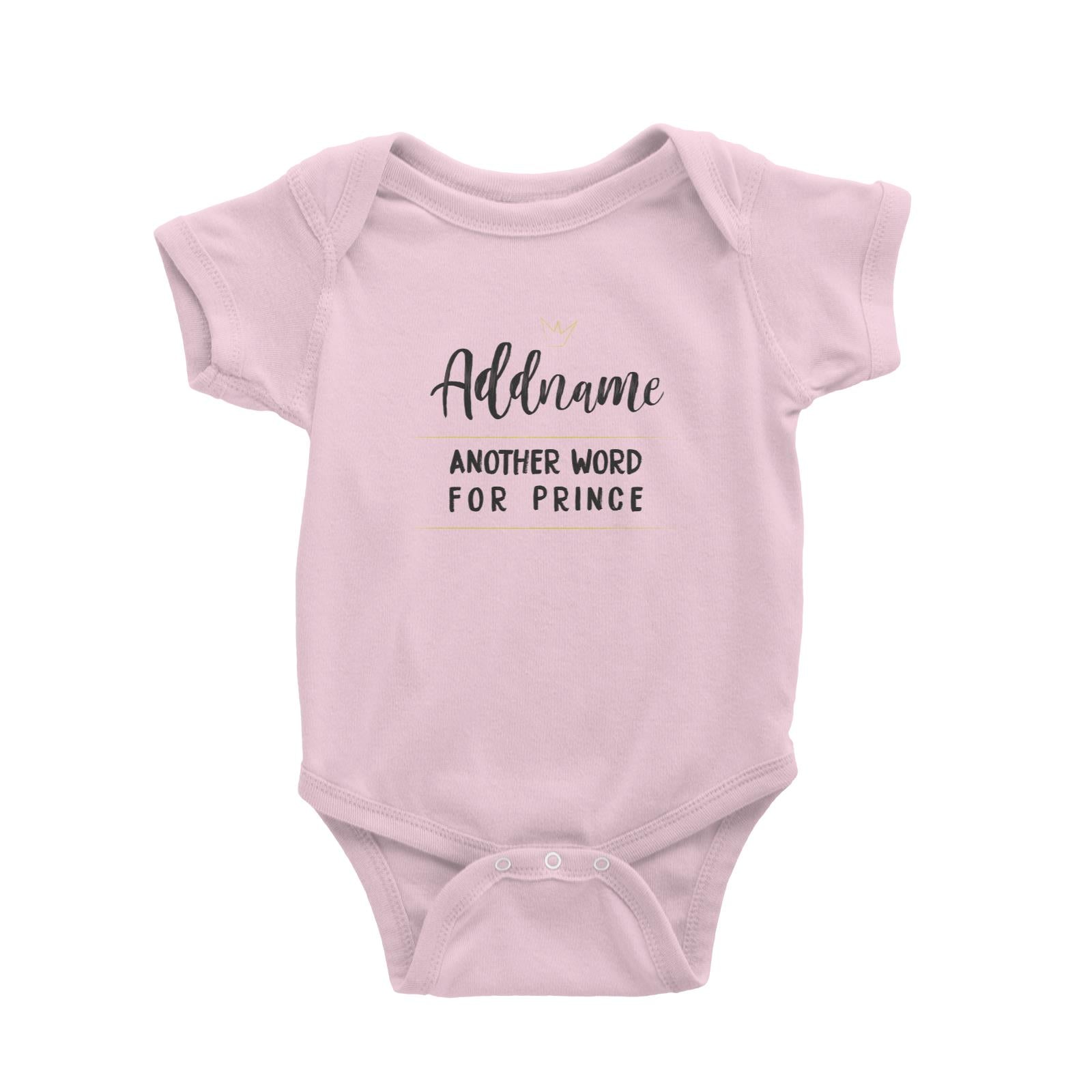 Another Word Family Addname Another Word For Prince Baby Romper