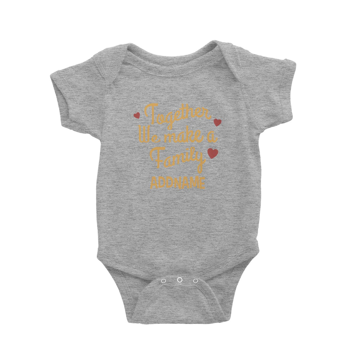 Christmas Series Together We Make A Family Baby Romper