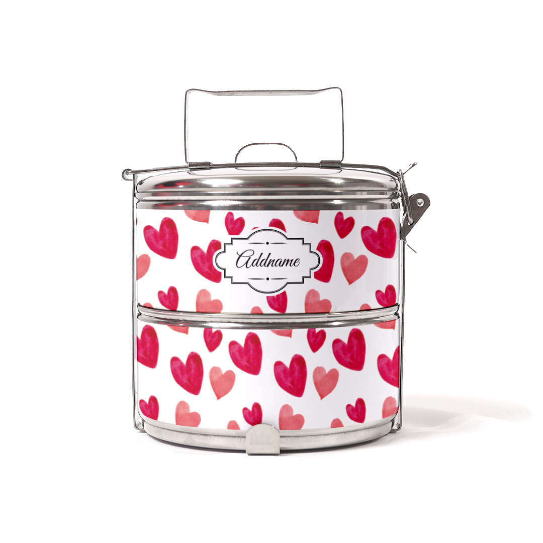 Lovely Pattern Two Tier Tiffin Carrier