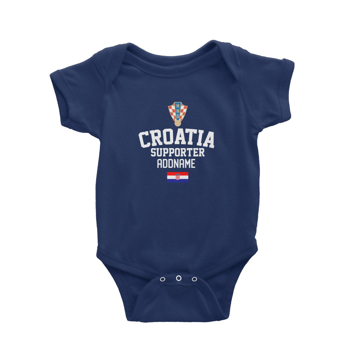 Croatia Supporter World Cup Addname Baby Romper