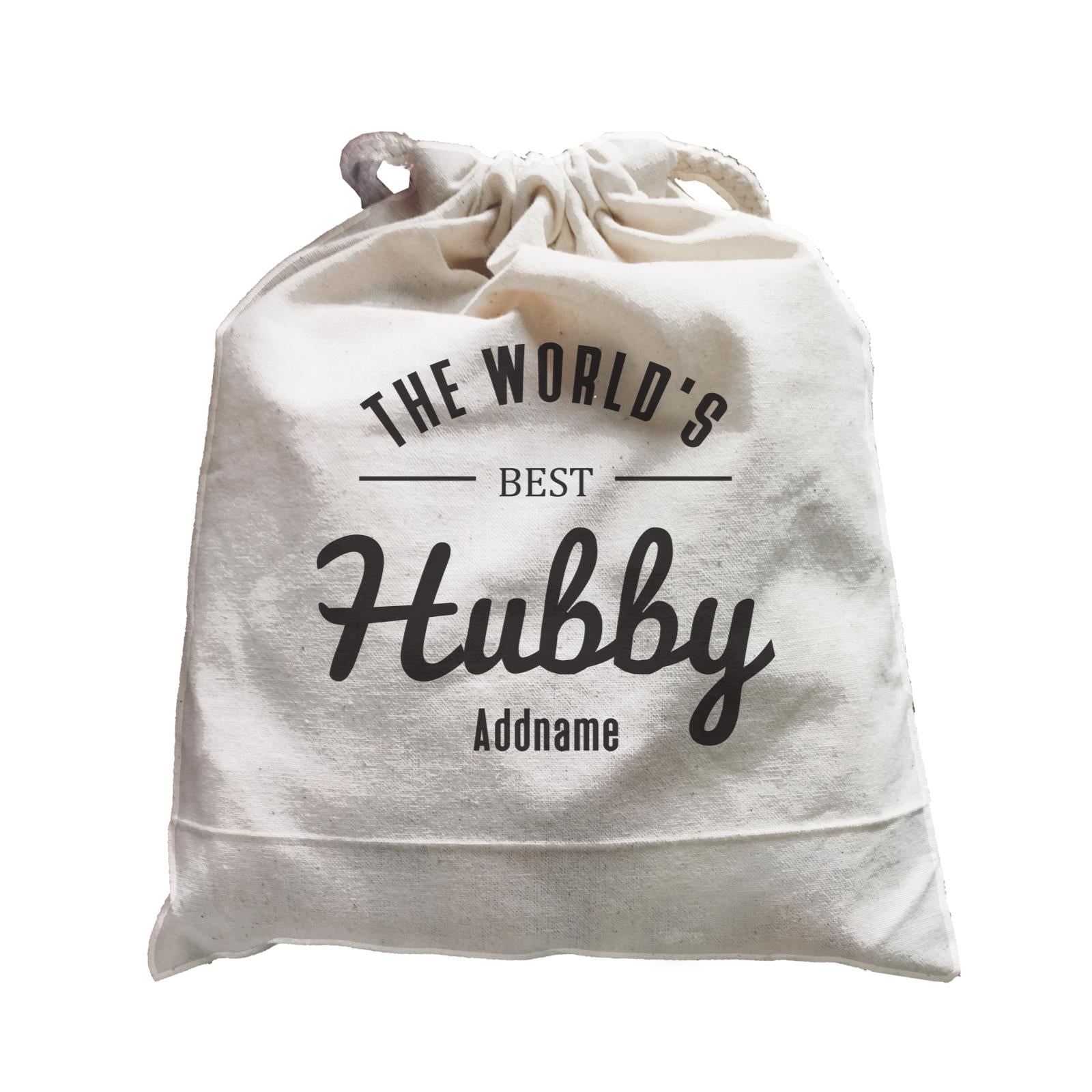 Husband and Wife The World's Best Hubby Addname Satchel
