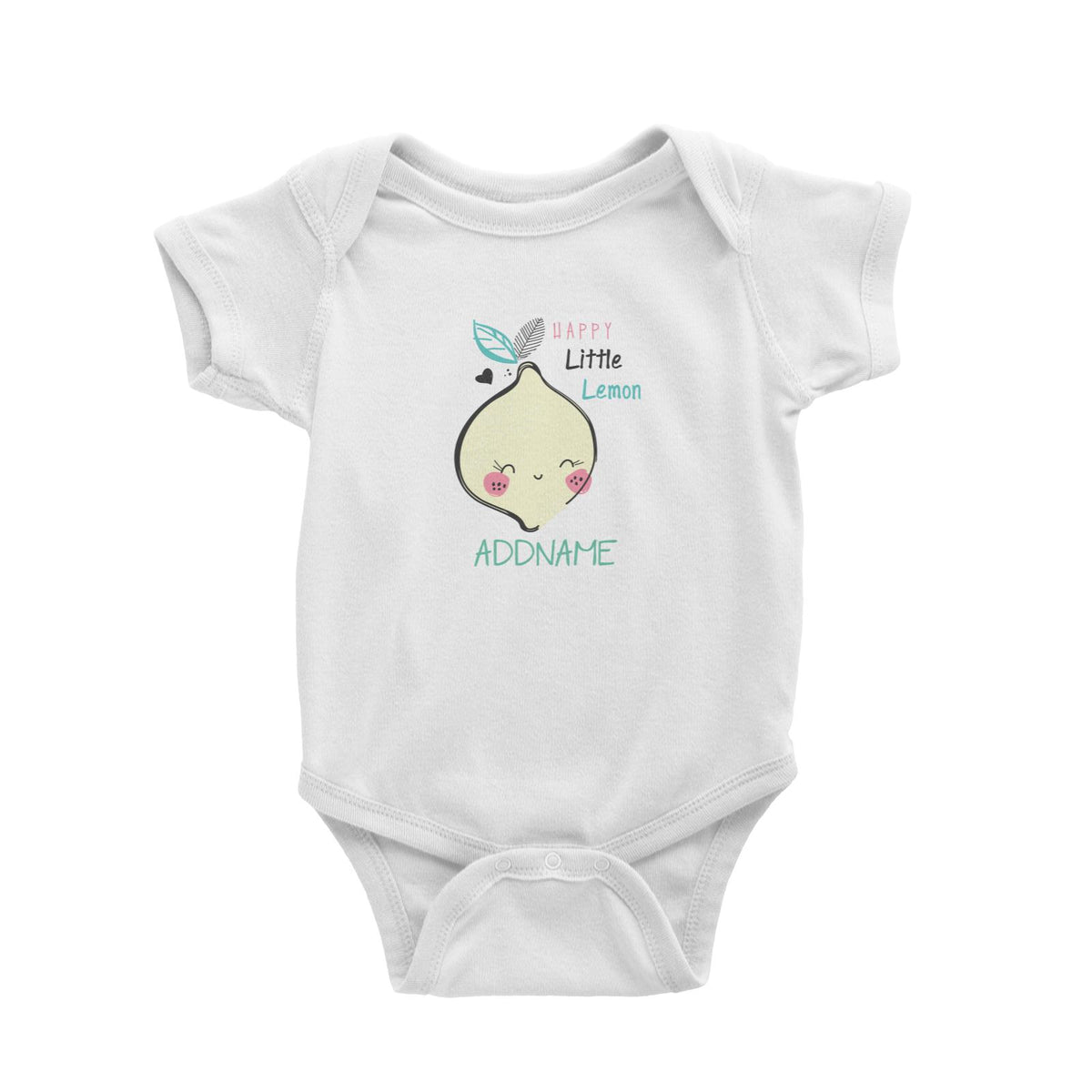 Cool Vibrant Series Happy Little Lemon Addname Baby Romper [SALE]