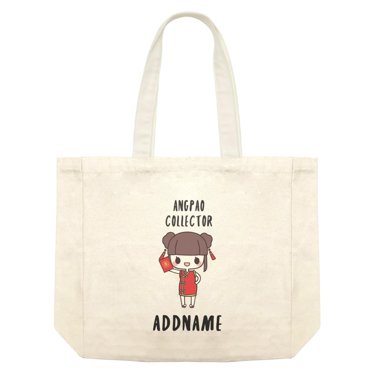Chinese New Year Cute Girl Ang Pao Collector Shopping Bag