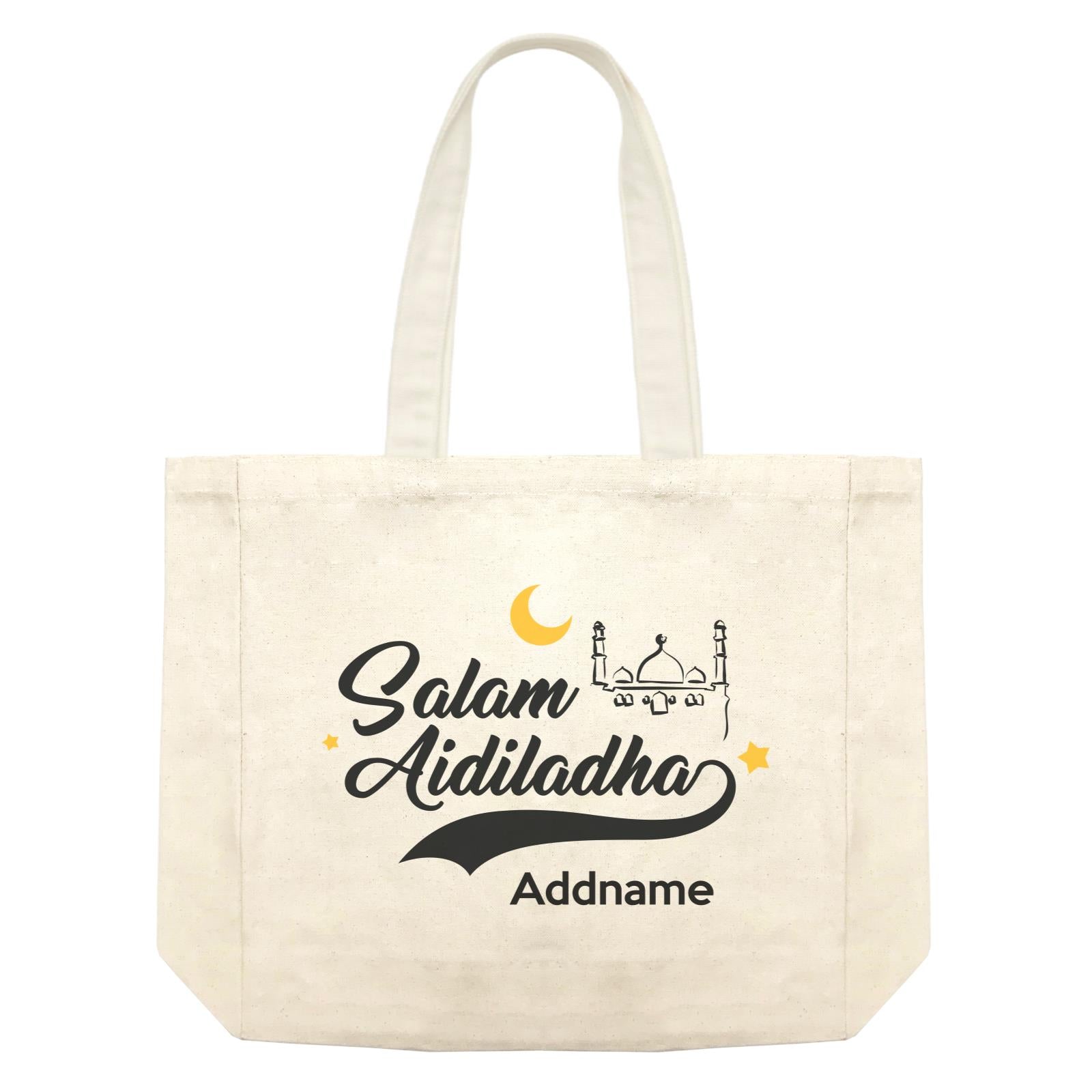 Raya Typography Salam Aidiladha Addname Shopping Bag