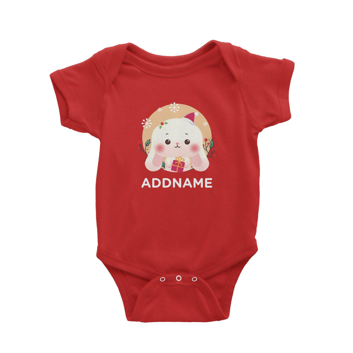 Christmas Cute Animal Series Cute Rabbit Baby Romper