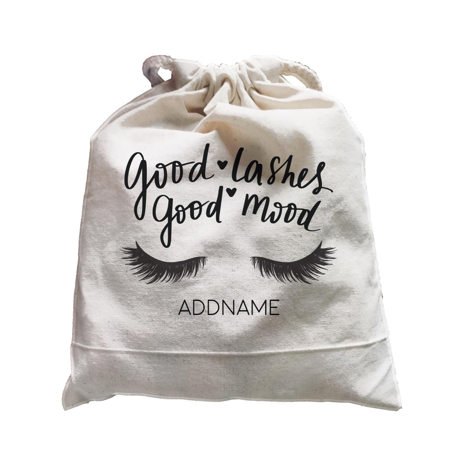 Make Up Quotes Good Lashes Good Mood Addname Satchel