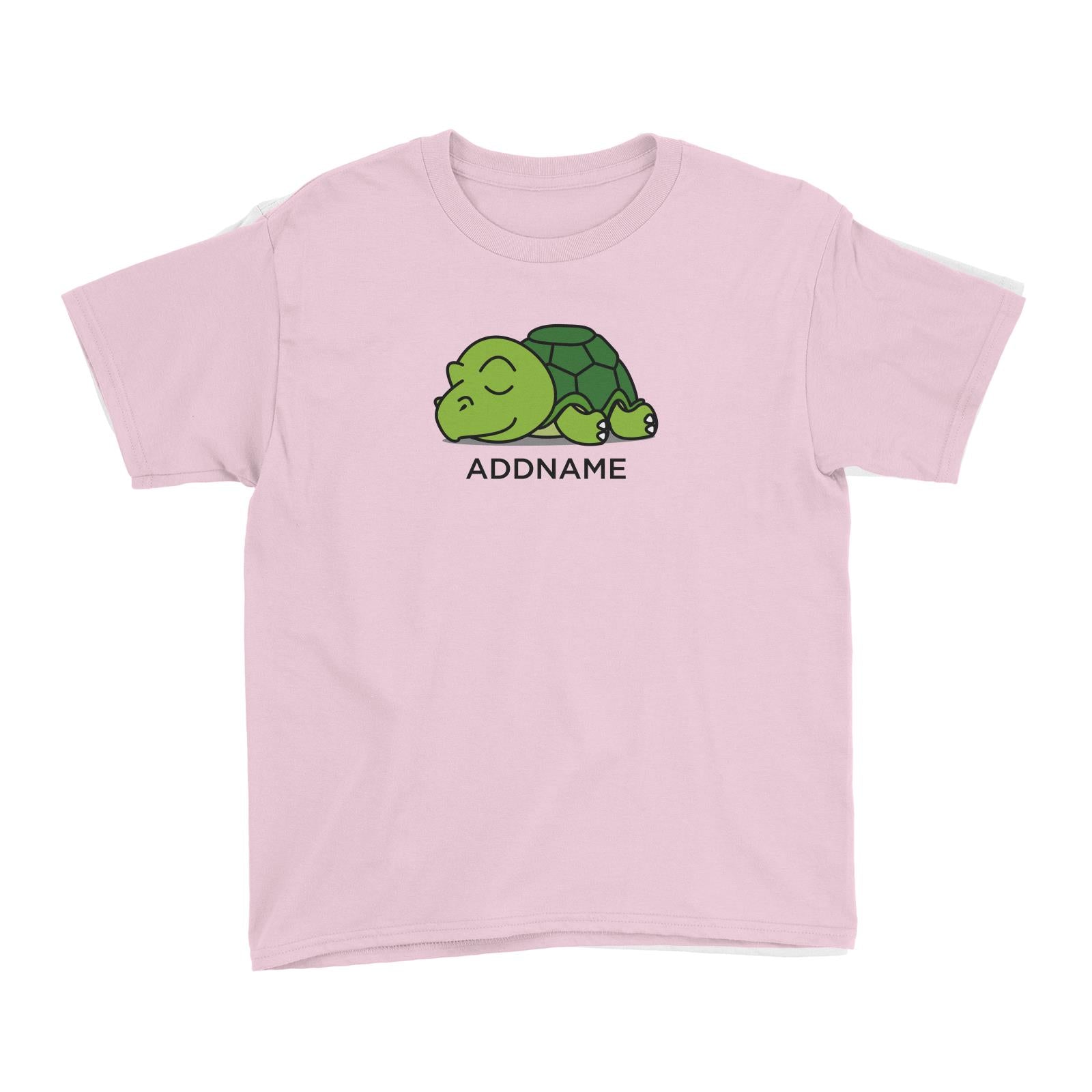 Lazy Tortoise Addname Kid's T-Shirt
