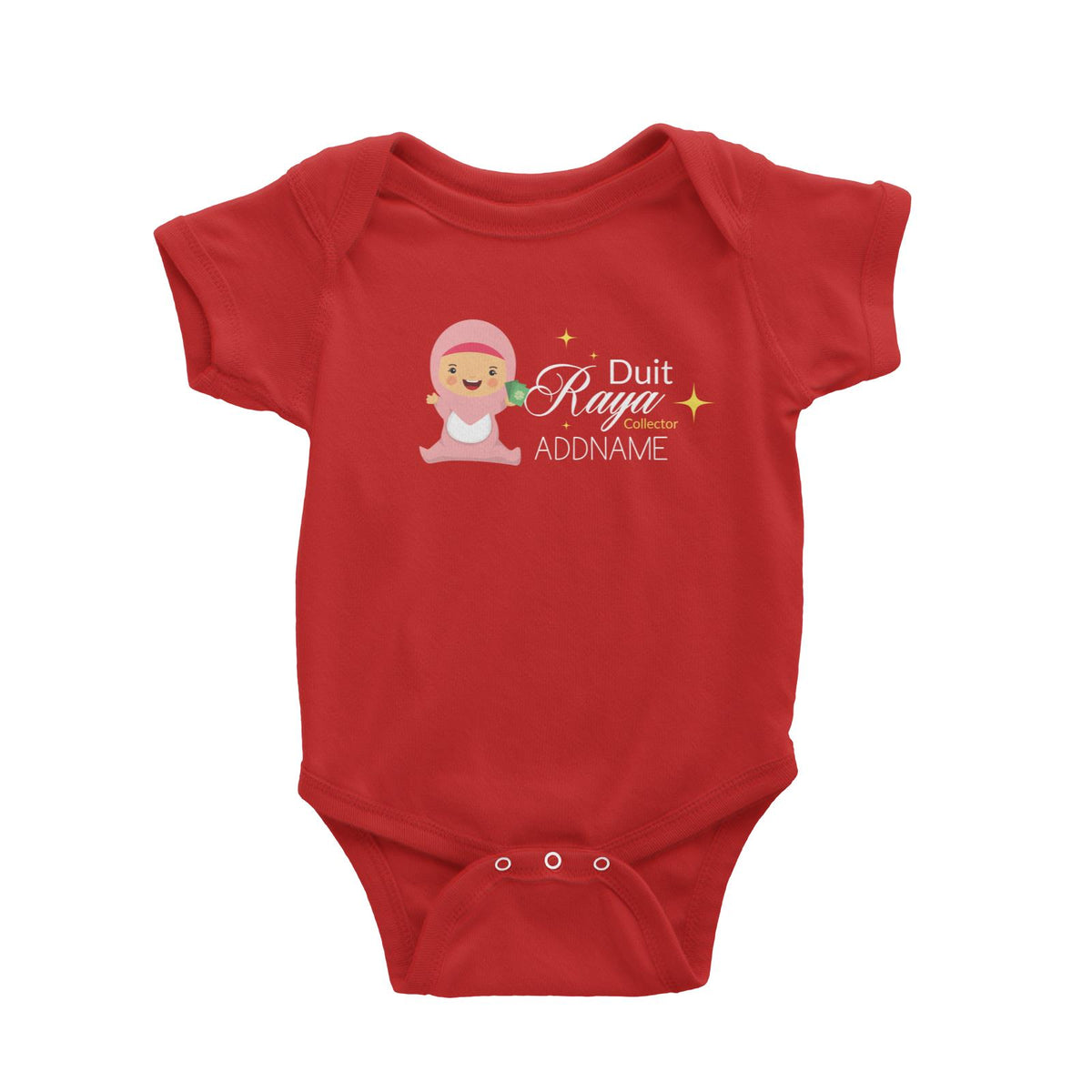 Duit Raya Collector Baby Girl Baby Romper  Personalizable Designs Sweet Character