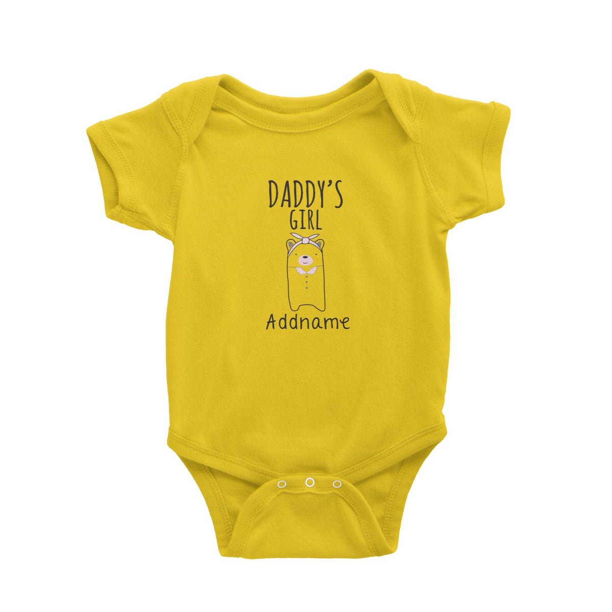 Cute Animals and Friends Series 2 Bear Daddy's Girl Addname Baby Romper