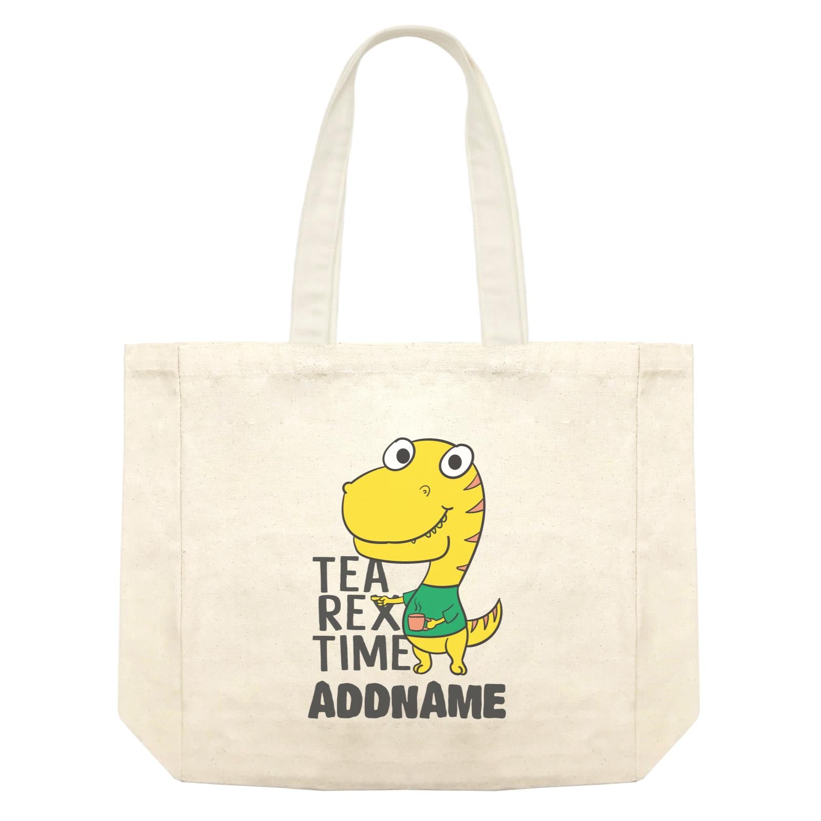 Super Cute Dinosaur Tea Rex Time Shopping Bag