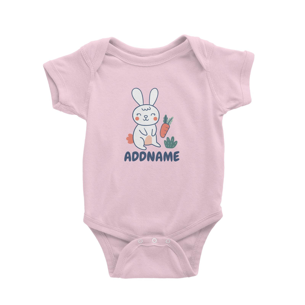 Super Cute Rabbit Standing In Bushes Baby Romper