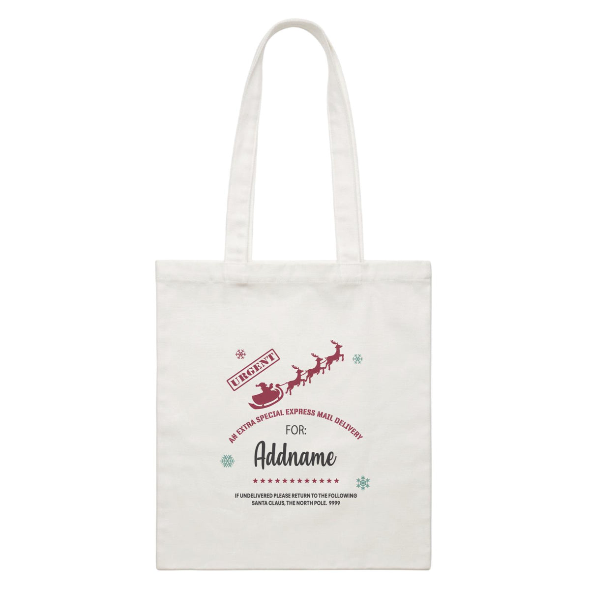 Xmas An Extra Special Express Mail Delivery Canvas Bag