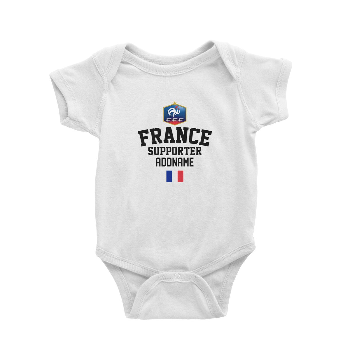 France Supporter World Cup Addname Baby Romper