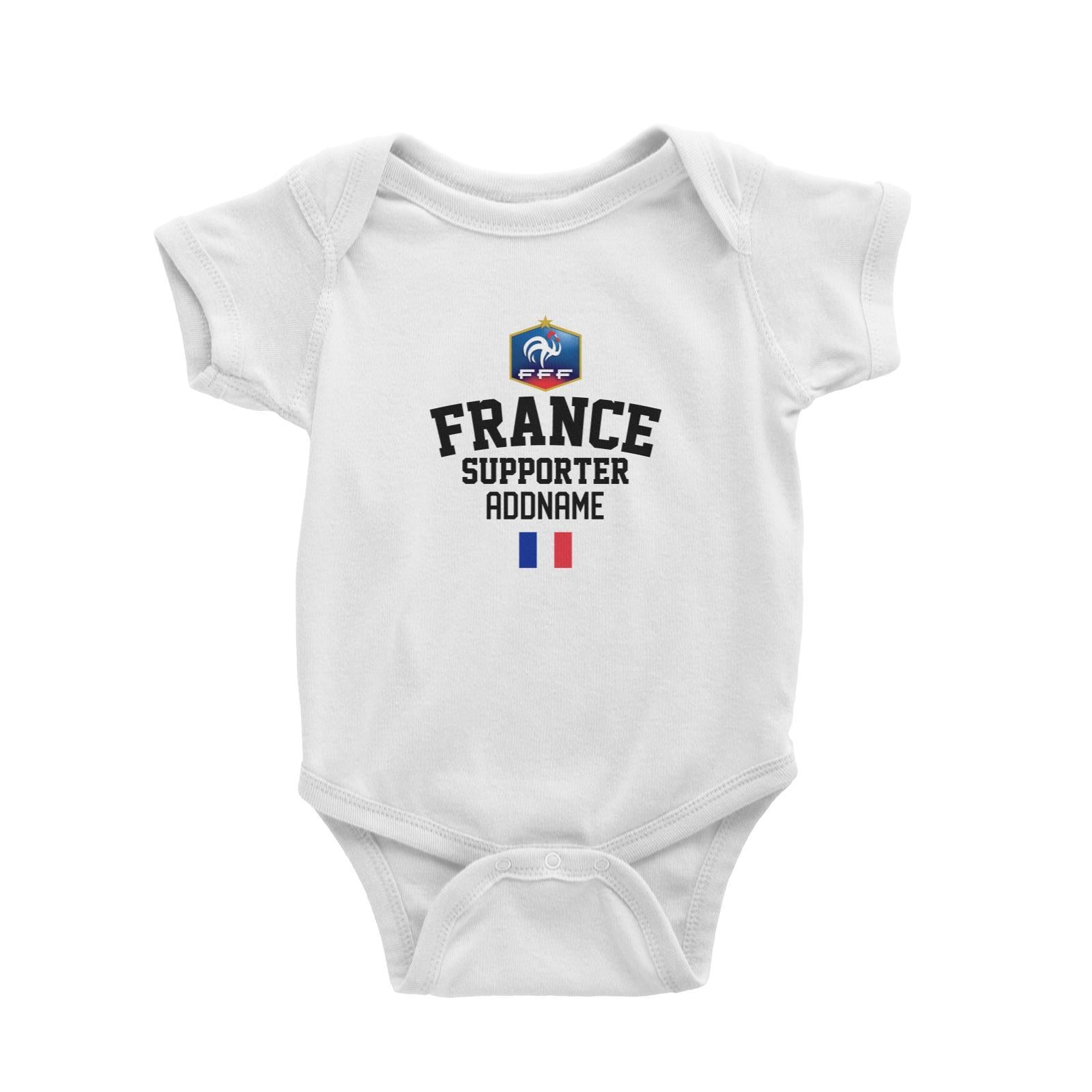France Supporter World Cup Addname Baby Romper