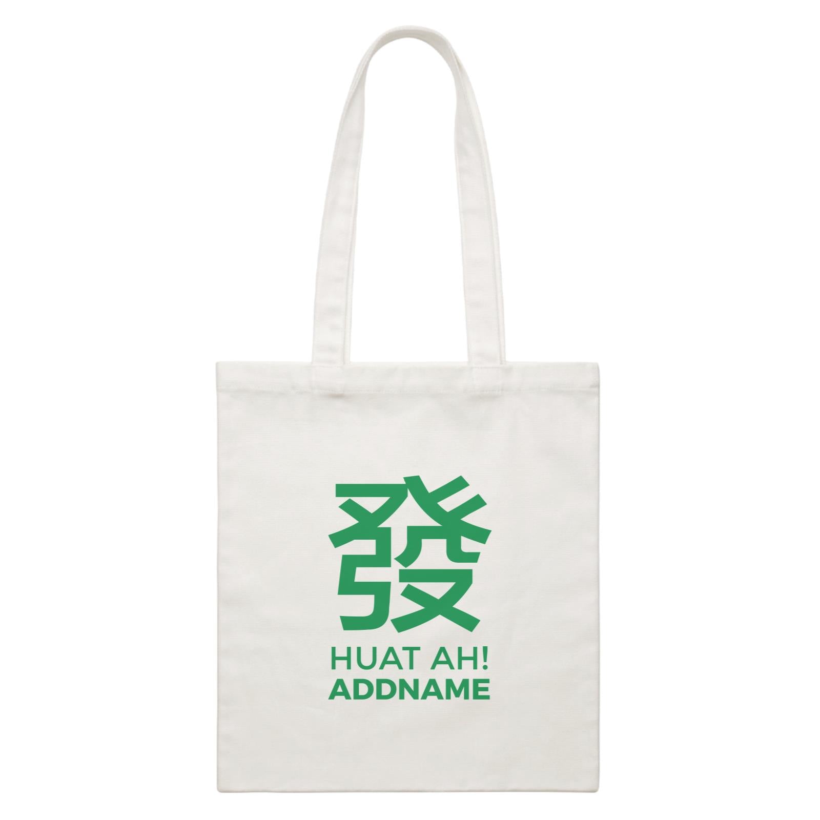 Chinese New Year Huat Ah with Name Stamp Accessories Canvas Bag