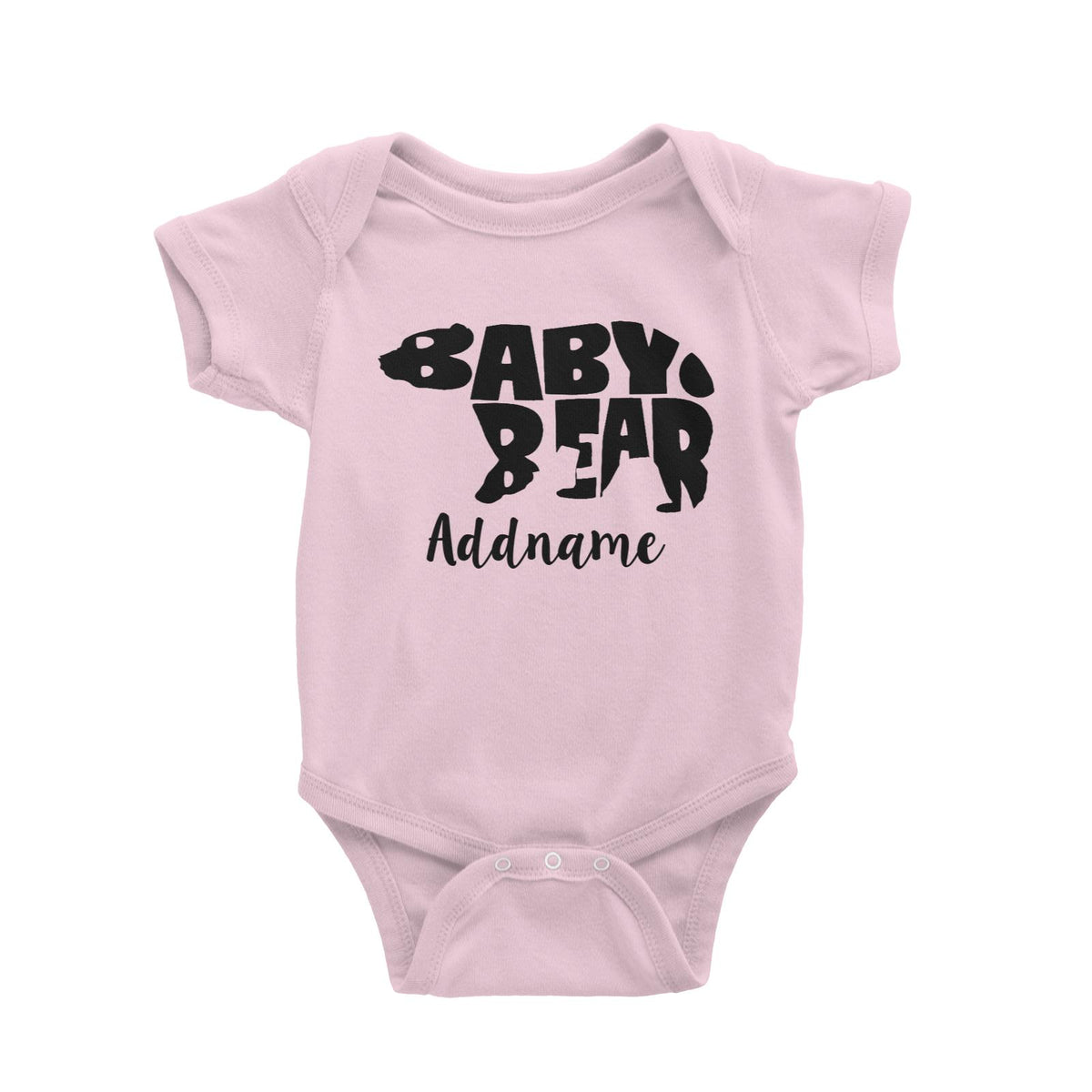 Baby Bear Silhouette Addname Baby Romper