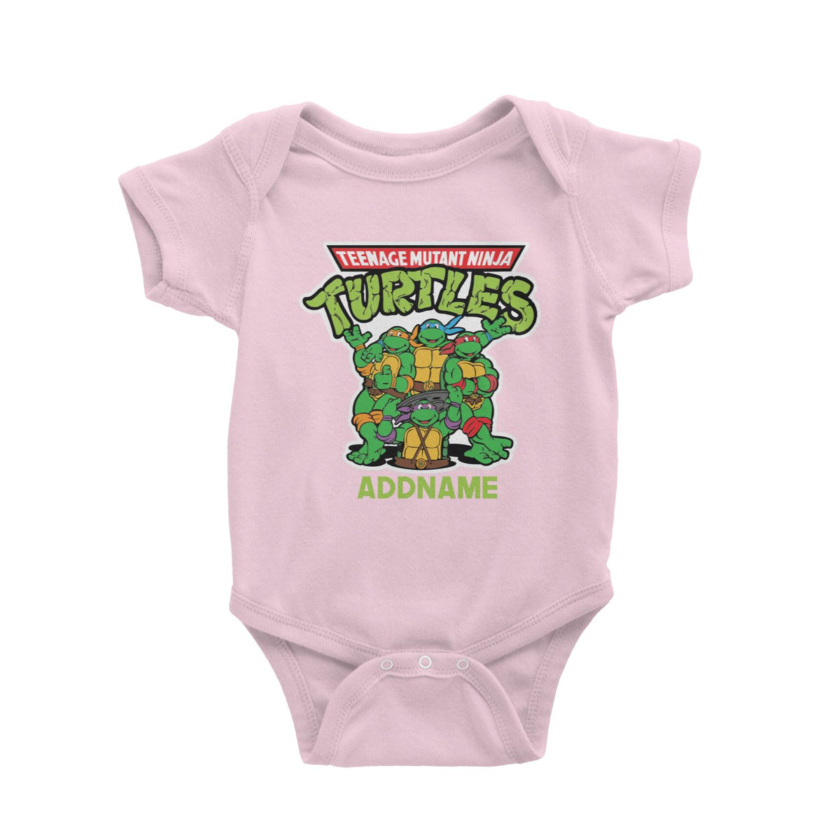Ninja Turtles Theme Addname Baby Romper