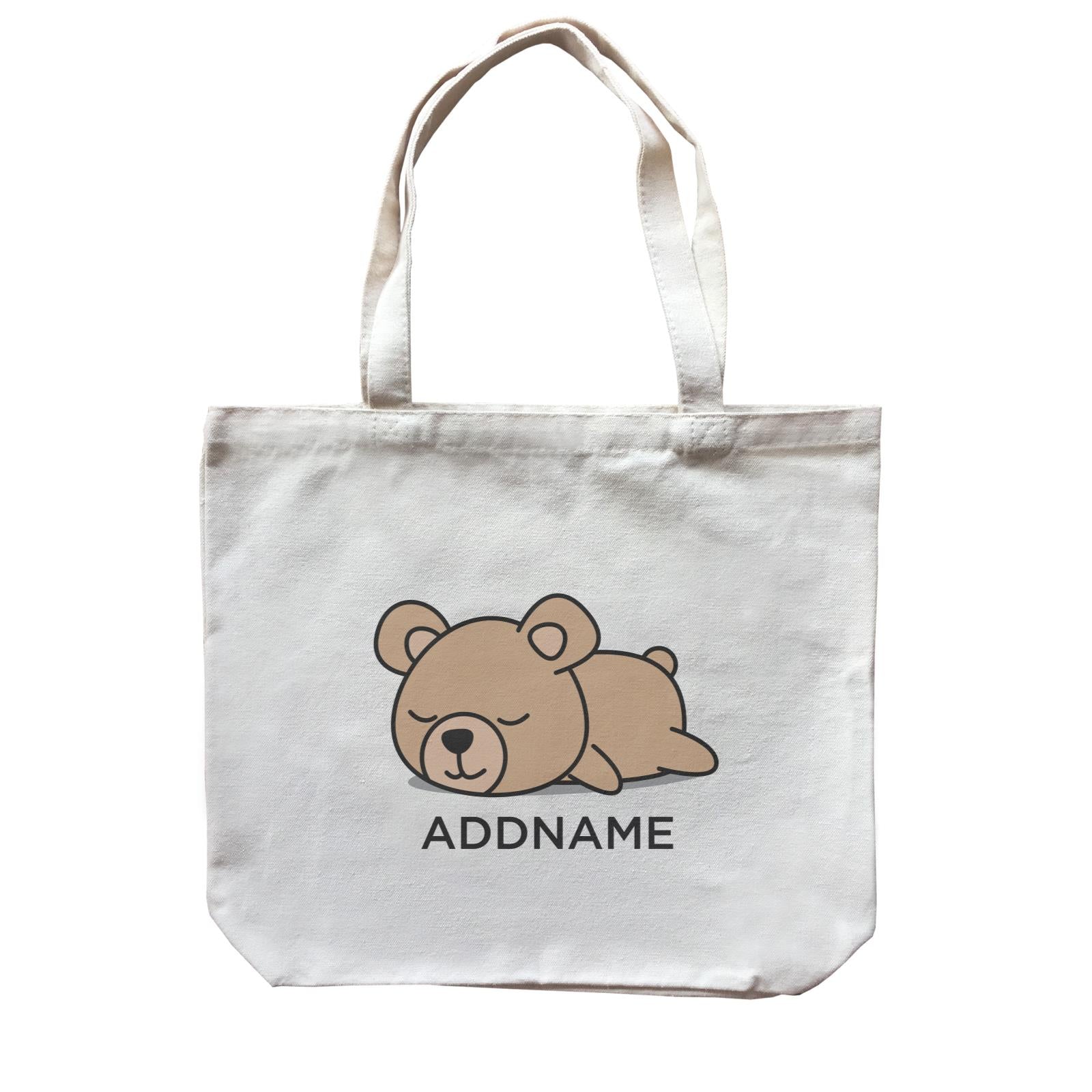 Lazy Bear Addname Canvas Bag