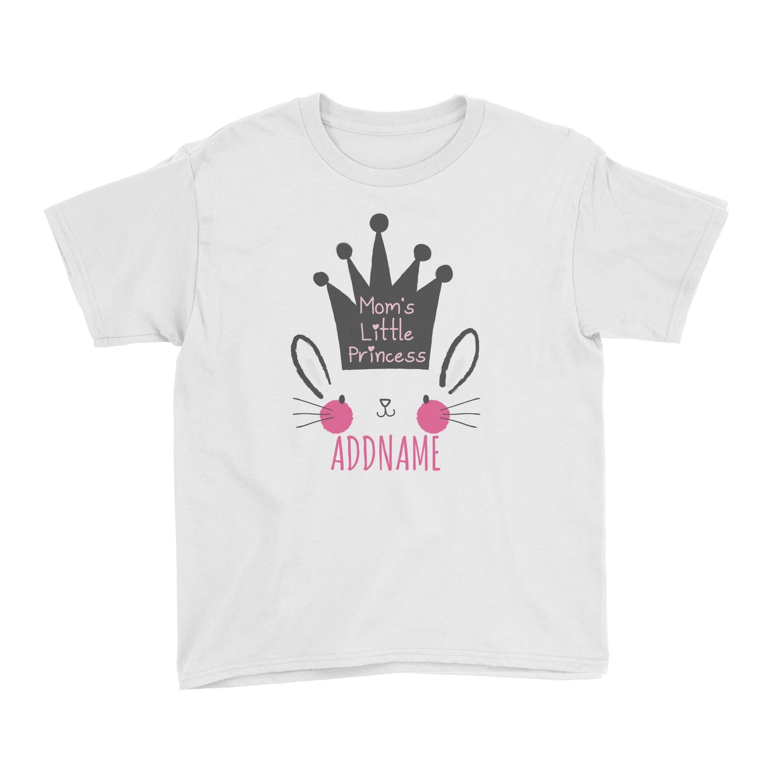 Mom's Little Princess Bunny Addname Kid's T-Shirt