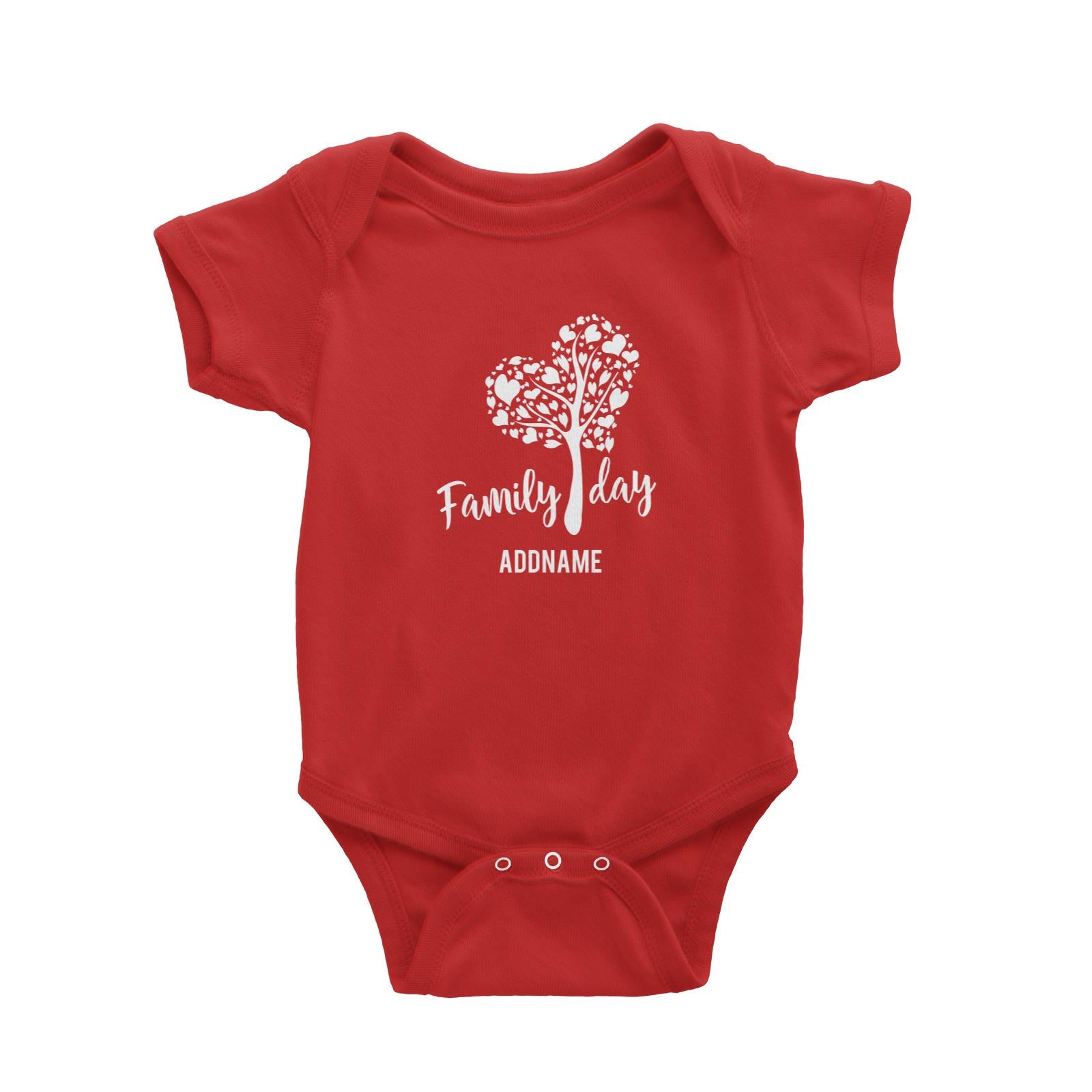 Family Day Love Tree With Love Leaves Family Day Addname Baby Romper