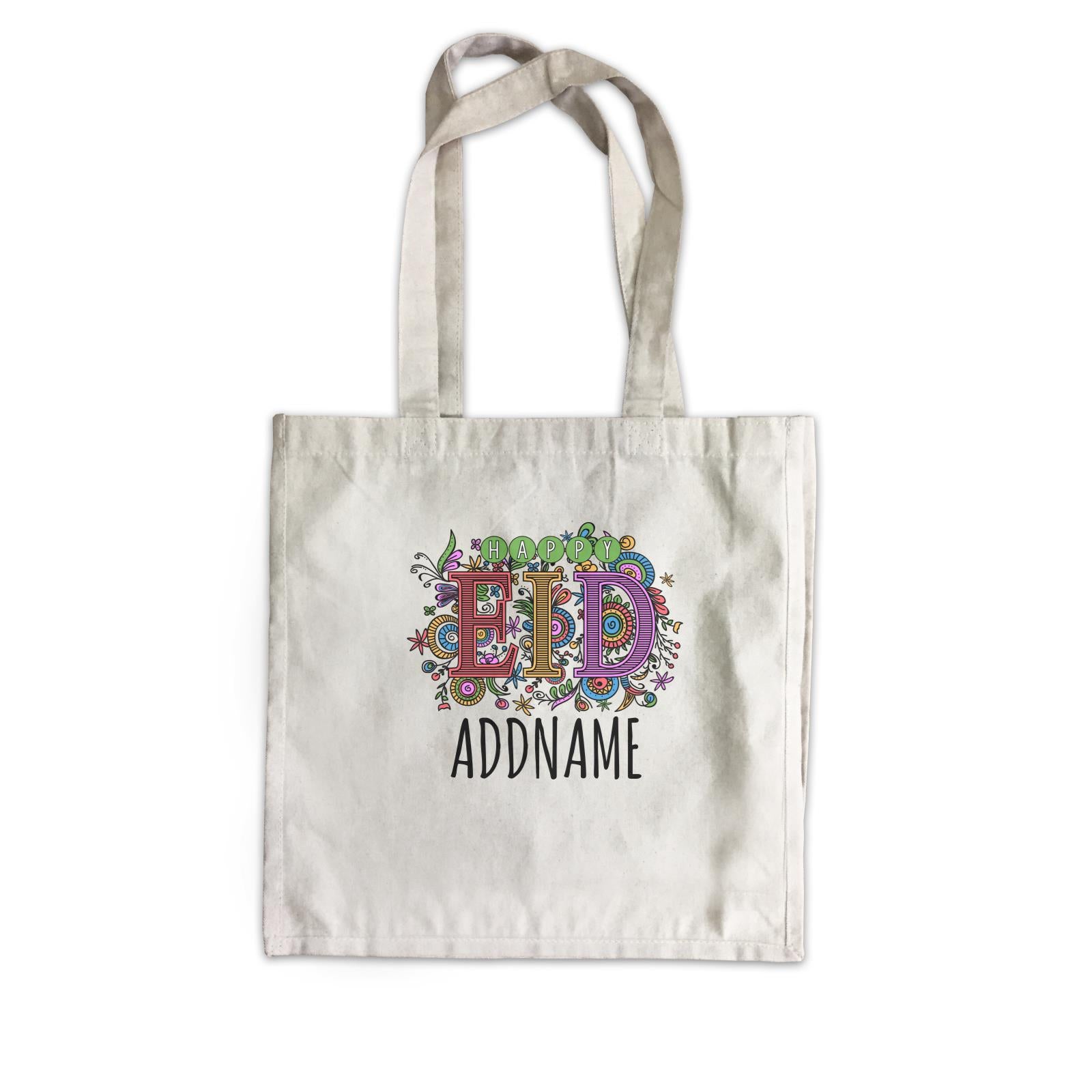 Happy EID Canvas Bag Raya Personalizable Designs