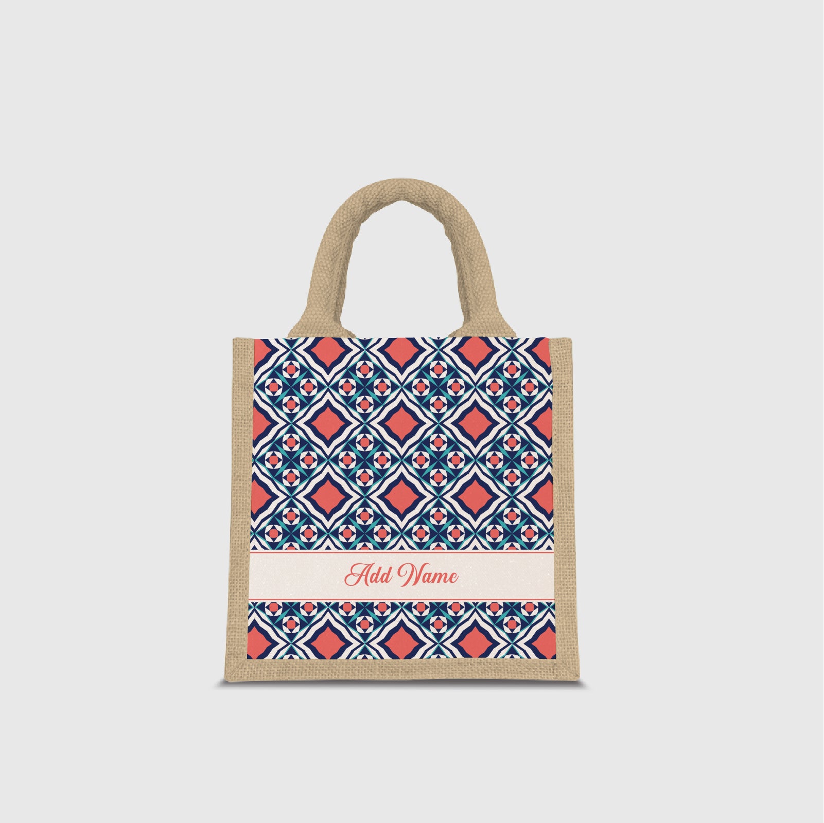 Moroccan Series Half Lining Lunch Bag  - Chihab Natural