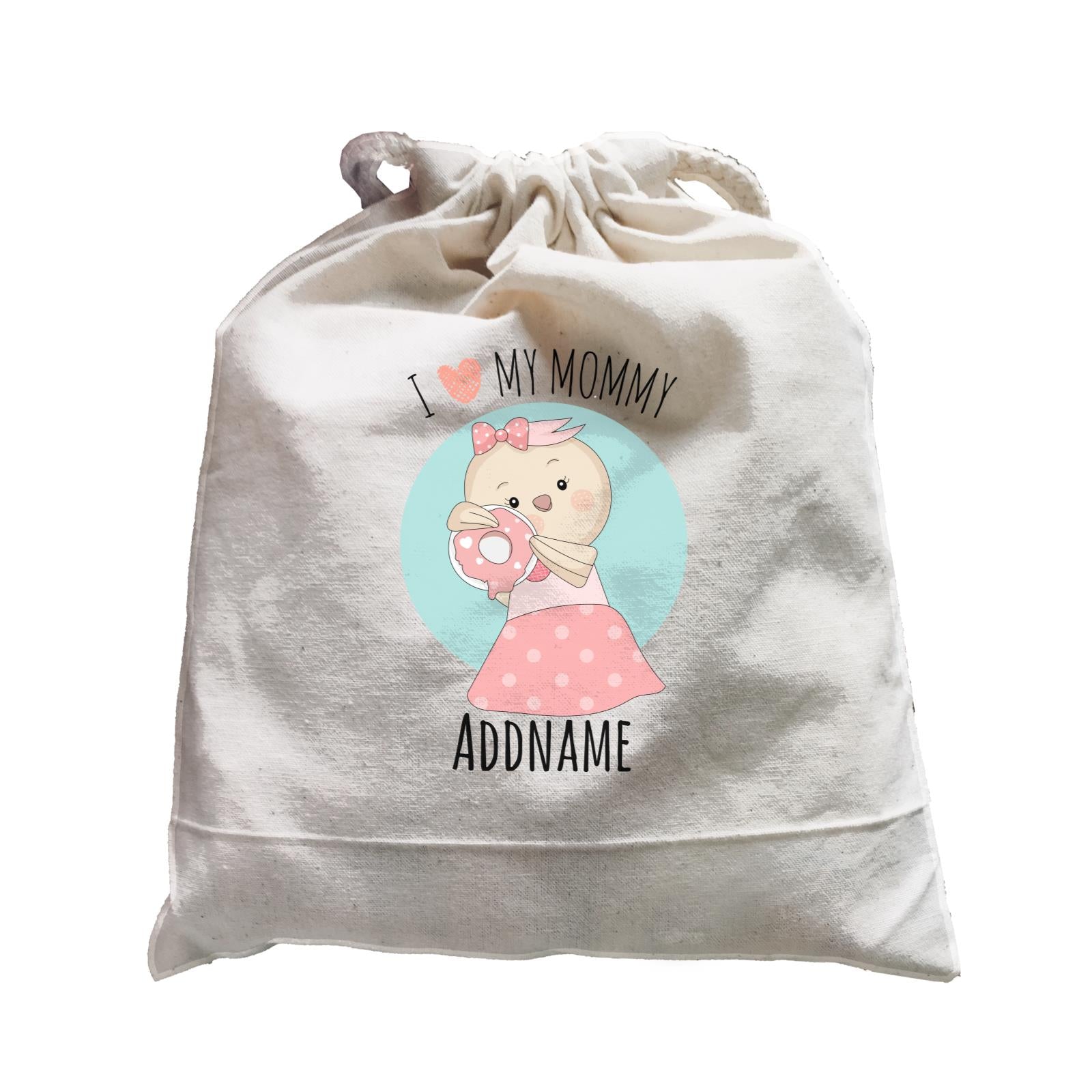 Sweet Animals Sketches Bird I Love My Mommy Satchel