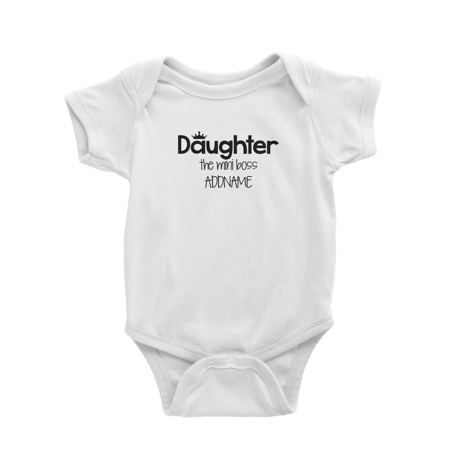 Daughter with Tiara The Mini Boss Baby Romper