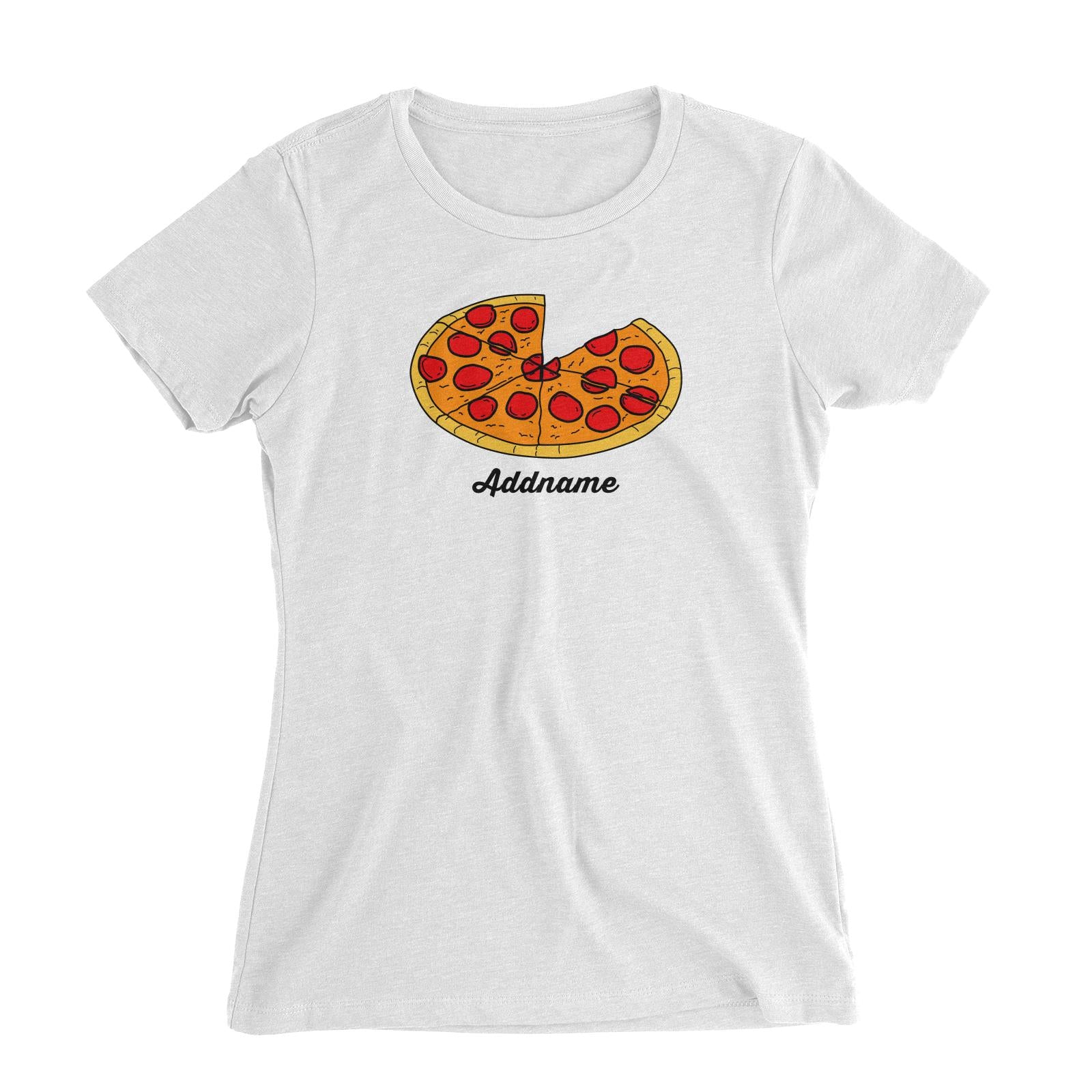 Pizza Adult Women's Slim Fit T-Shirt