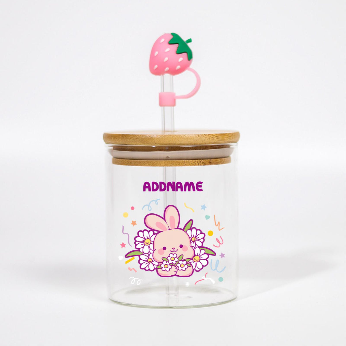 Cutesy Series Canicup - Rabbit With Daisies