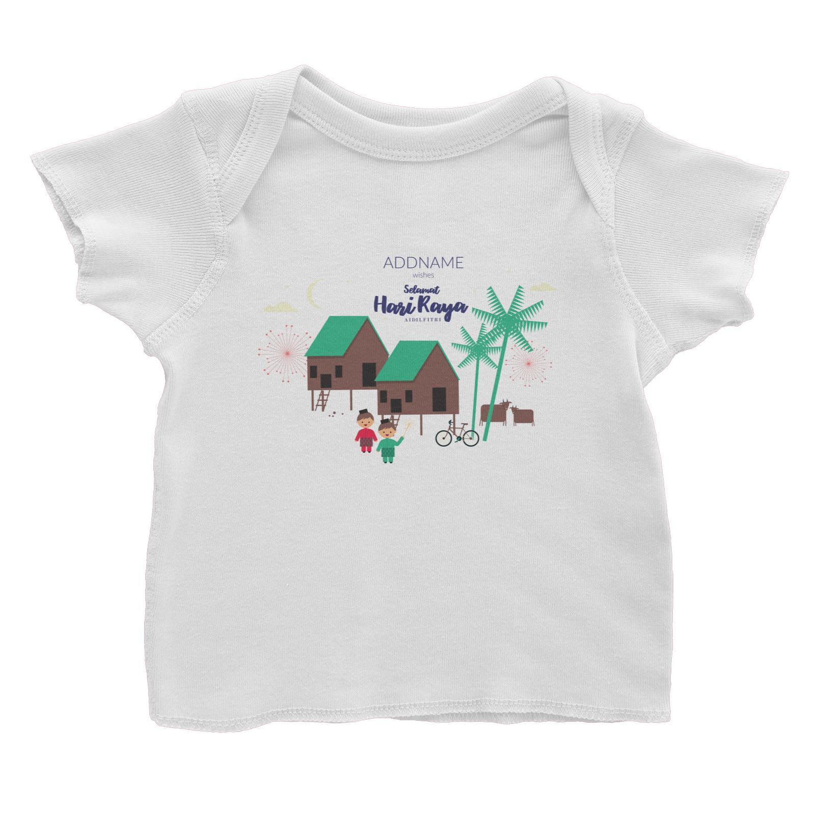 Wishes Selamat Hari Raya Baby T-Shirt  Personalizable Designs Kampung