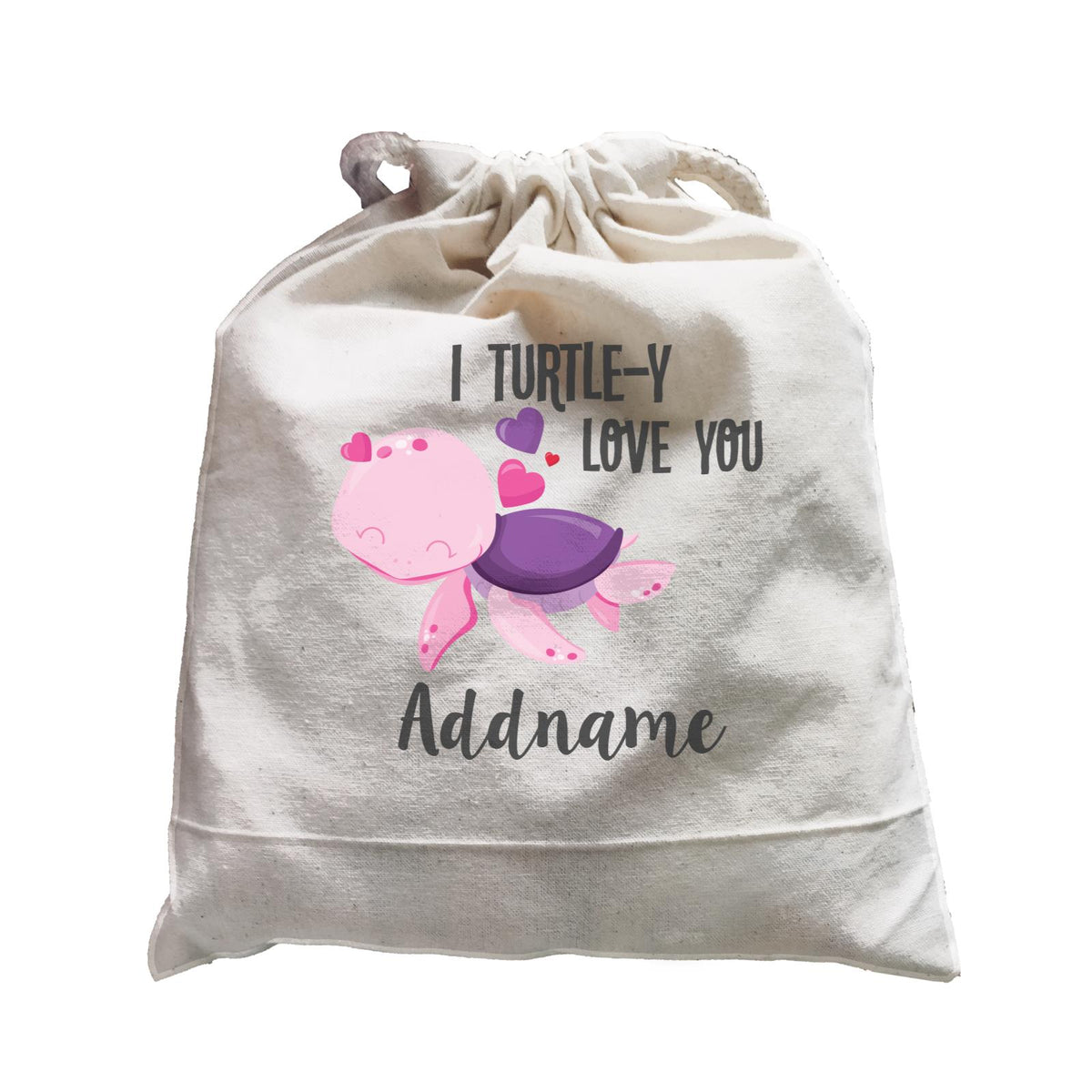 Cute Sea Animals I Turtle-Y Love You Addname Satchel