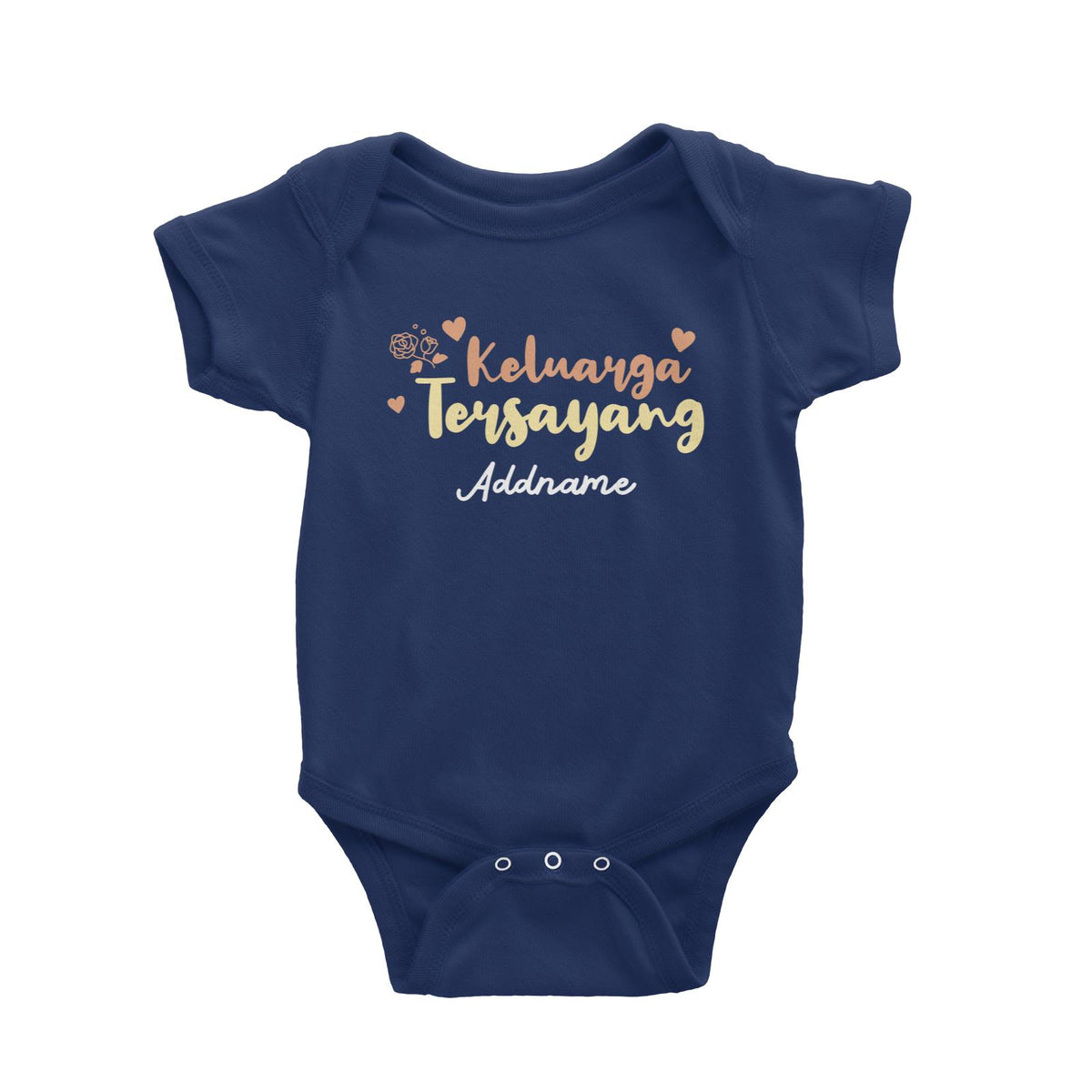Keluarga Tersayang Raya Typography Baby Romper