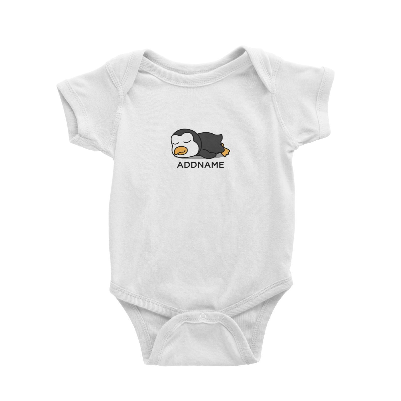 Lazy Penguin Addname Baby Romper