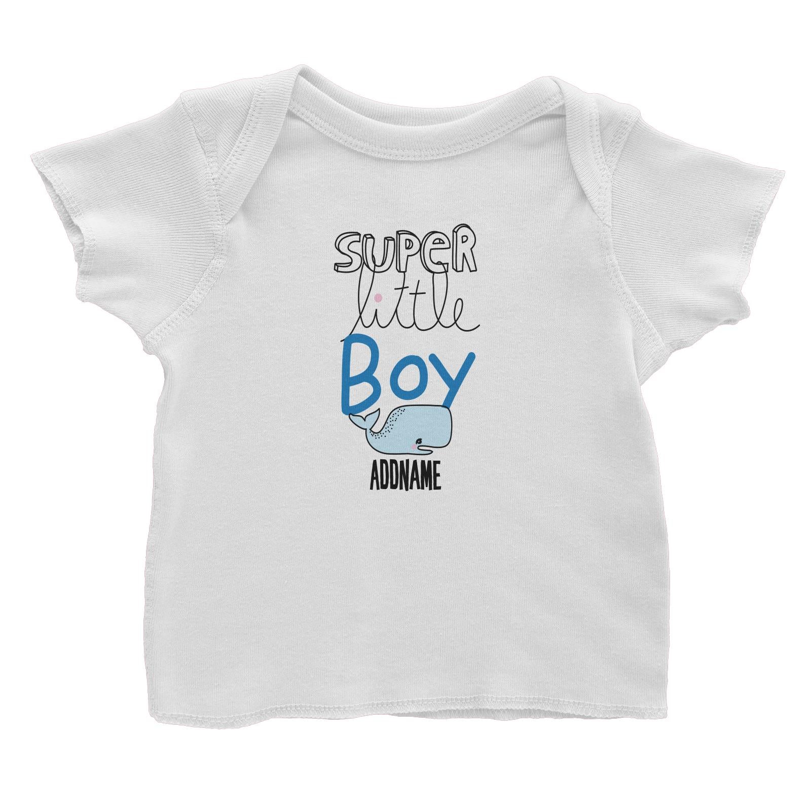 Cool Vibrant Series Super Little Whale Boy Addname Baby T-Shirt [SALE]