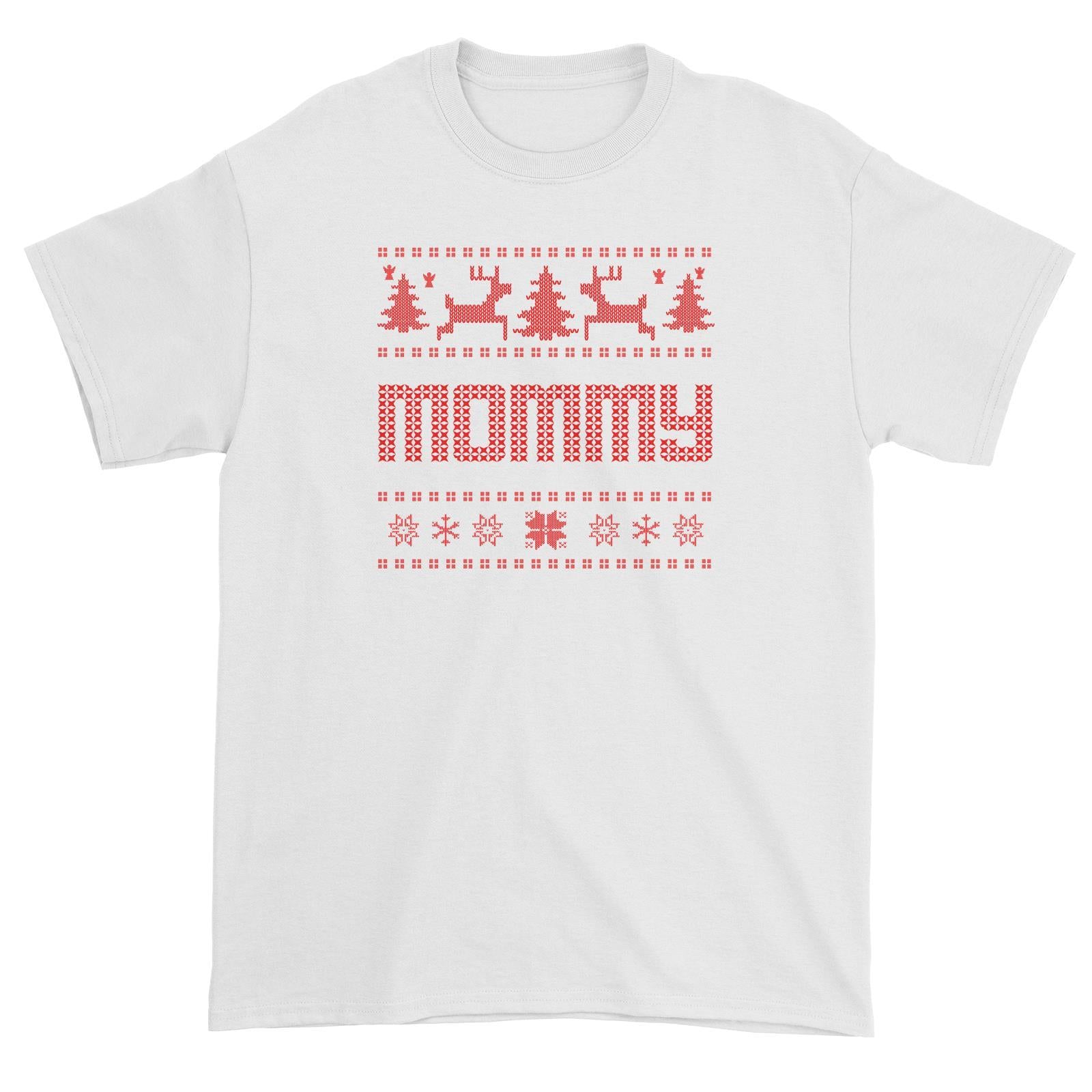 Christmas Sweater Mommy Unisex T-Shirt  Matching Family