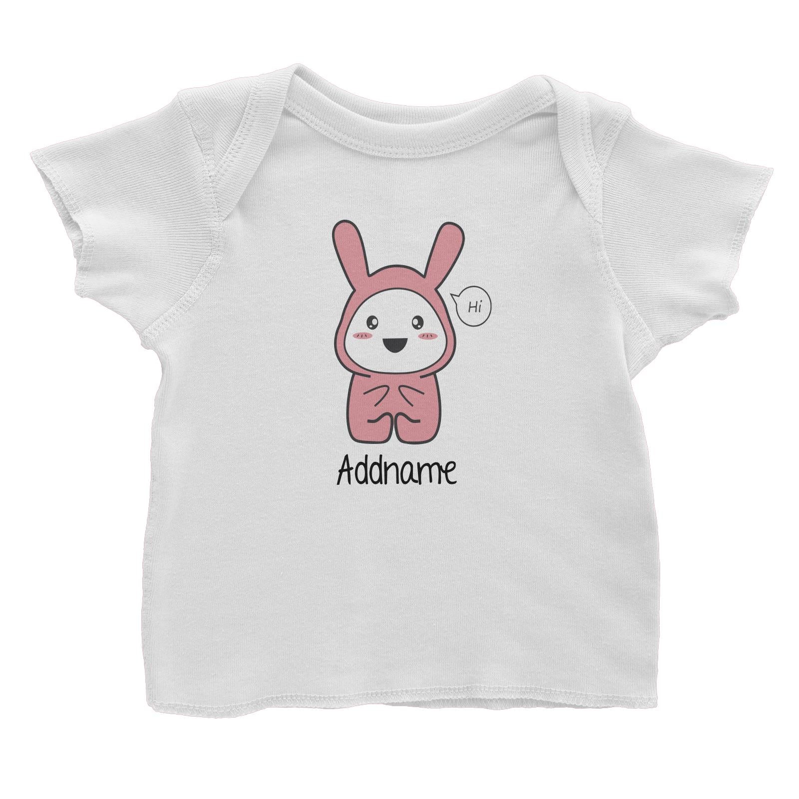 Cute Hamster in Rabbit Suit Baby Addname Baby T-Shirt