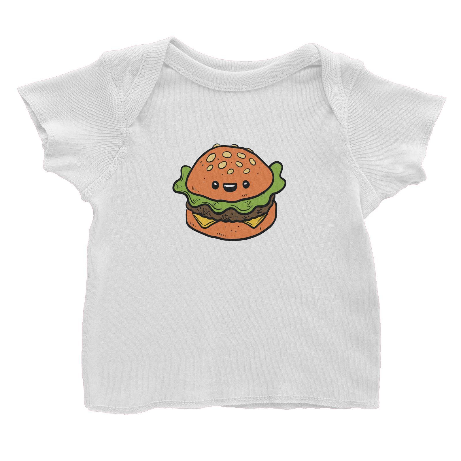 Fast Food Burger Baby T-Shirt  Matching Family Comic Cartoon
