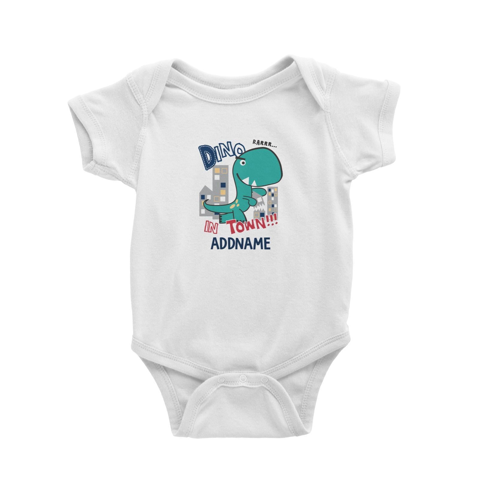 Cool Vibrant Series Dino In Town Addname Baby Romper