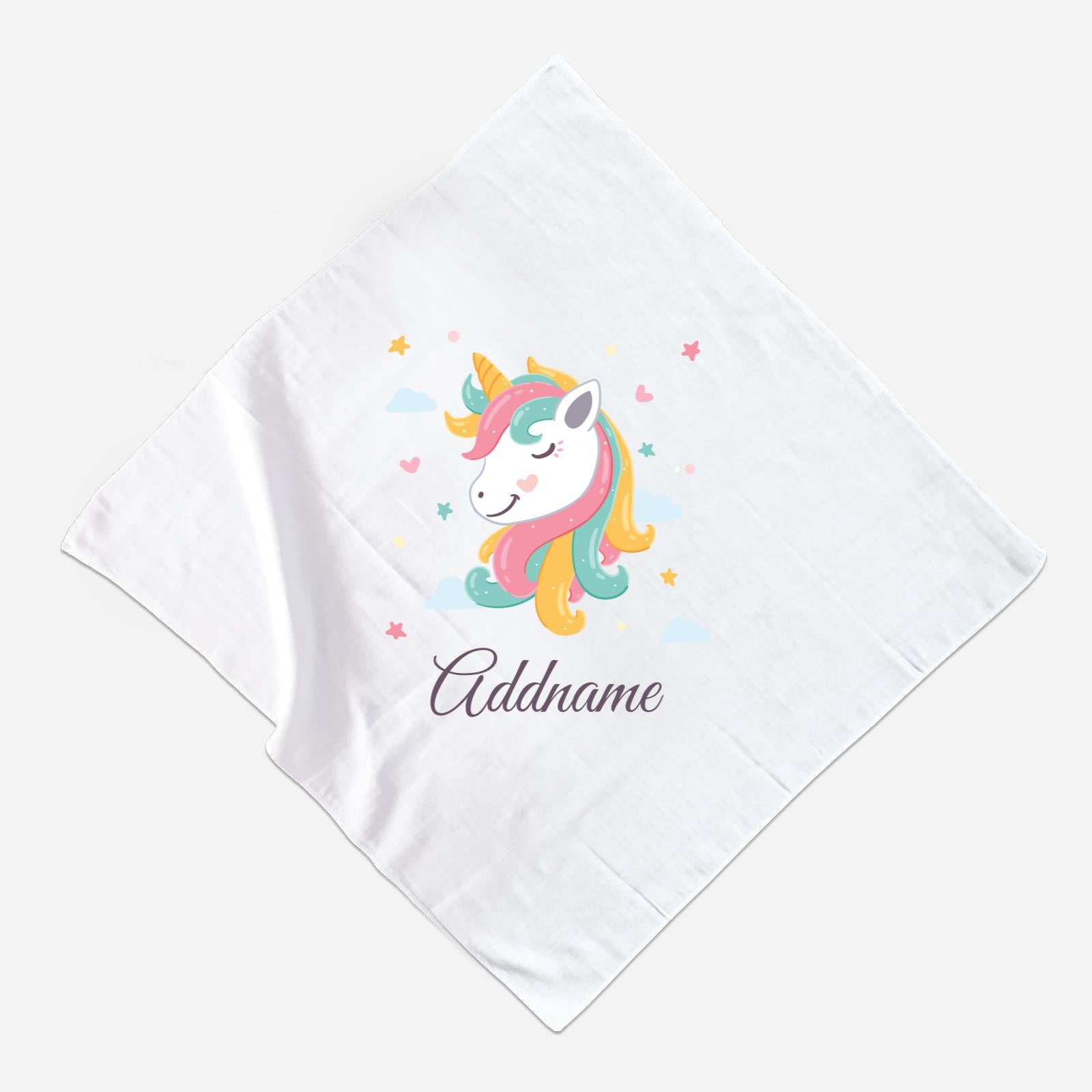 Unicorn Muslin Square