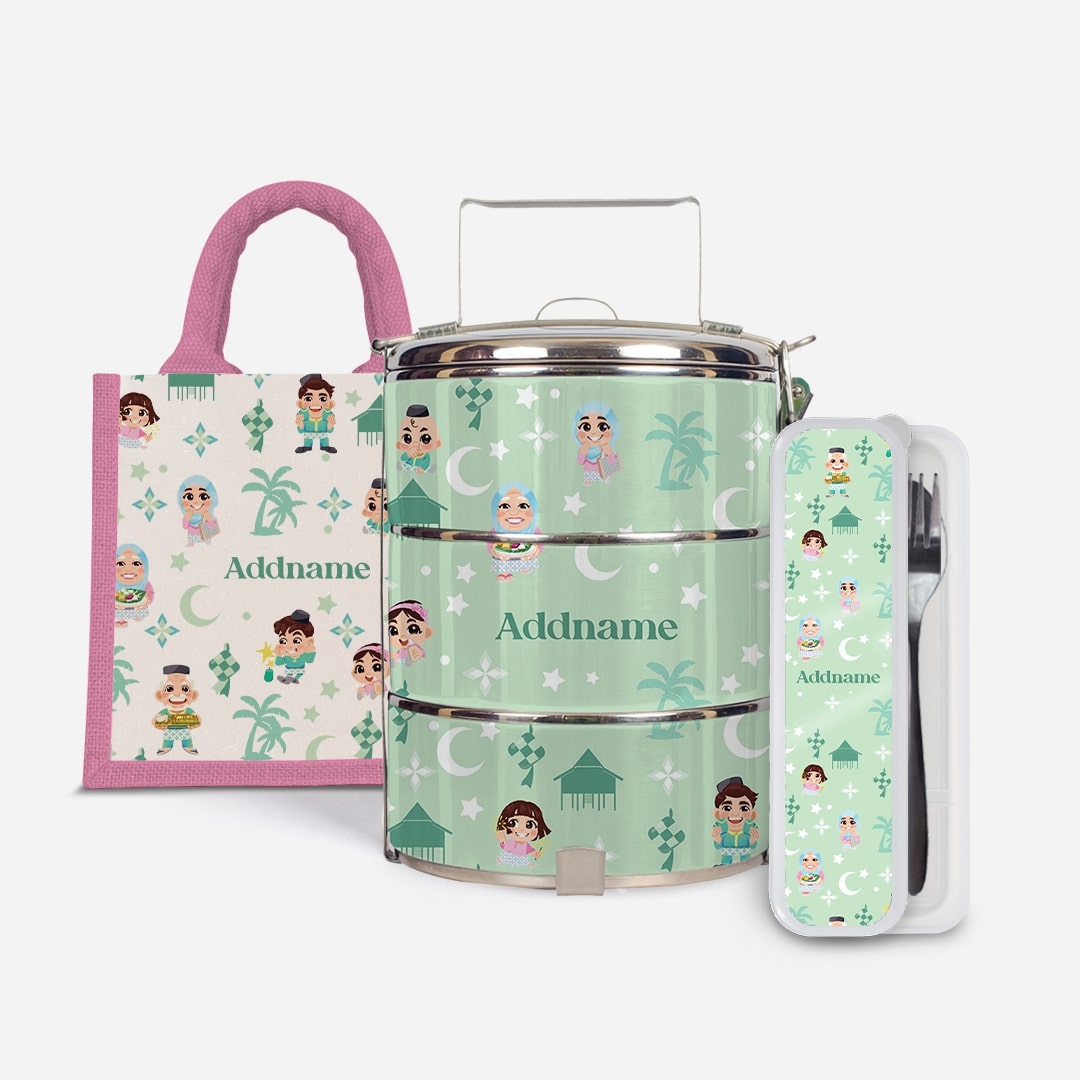 Seindah Lebaran Series - Set Kasih Pastel Green