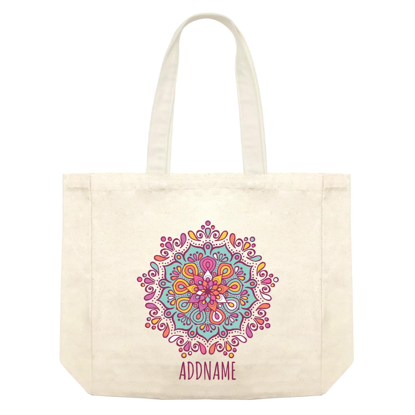 Colourful Mandala 1 Addname Shopping Bag