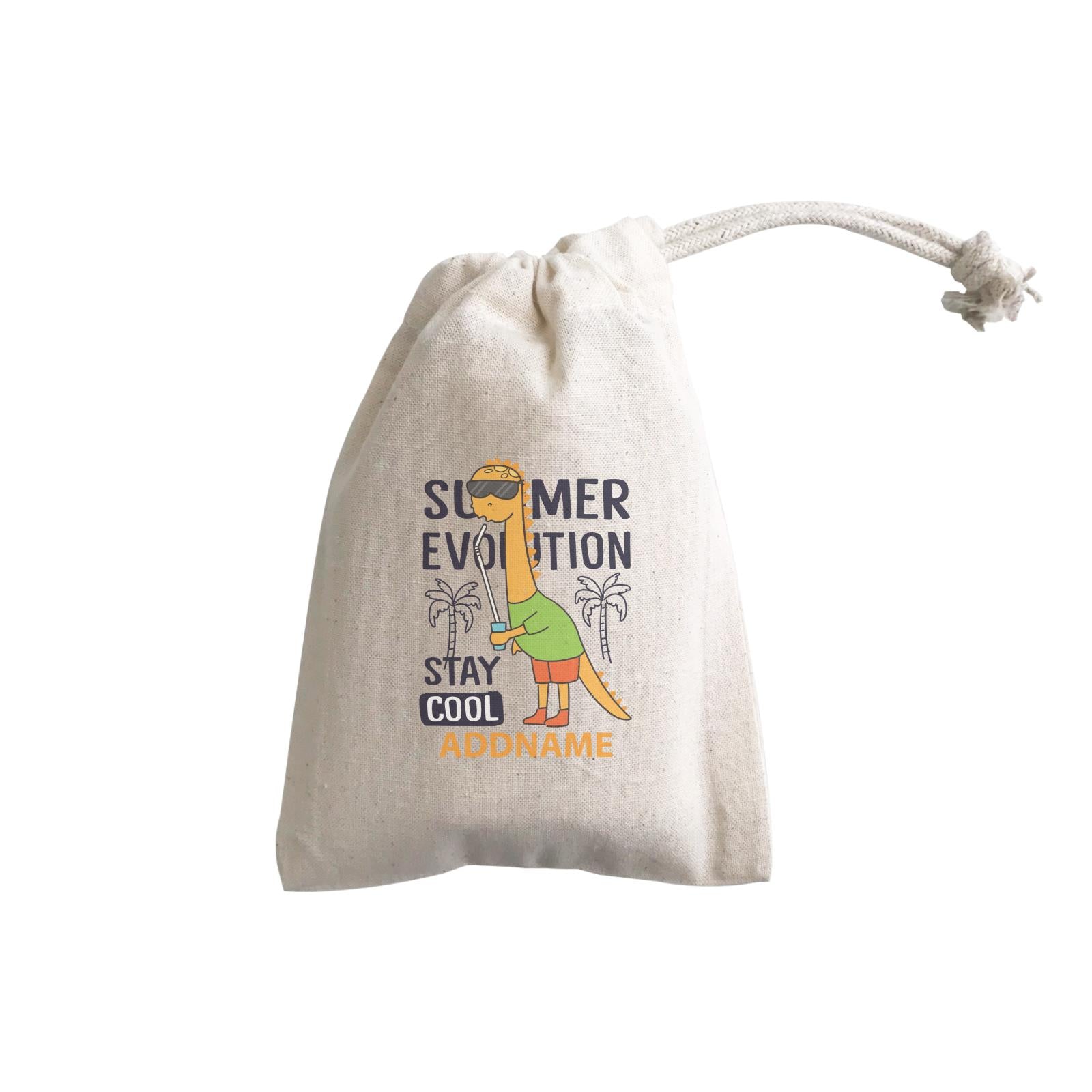Cool Cute Dinosaur Summer Evolution Stay Cool Addname GP Gift Pouch