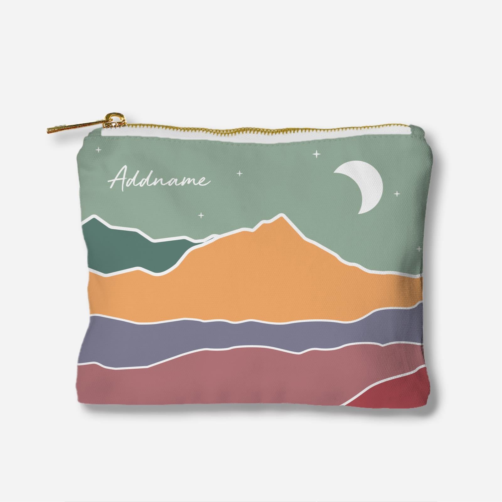 Kaira Series Full Print Zipper Pouch - Akhdar