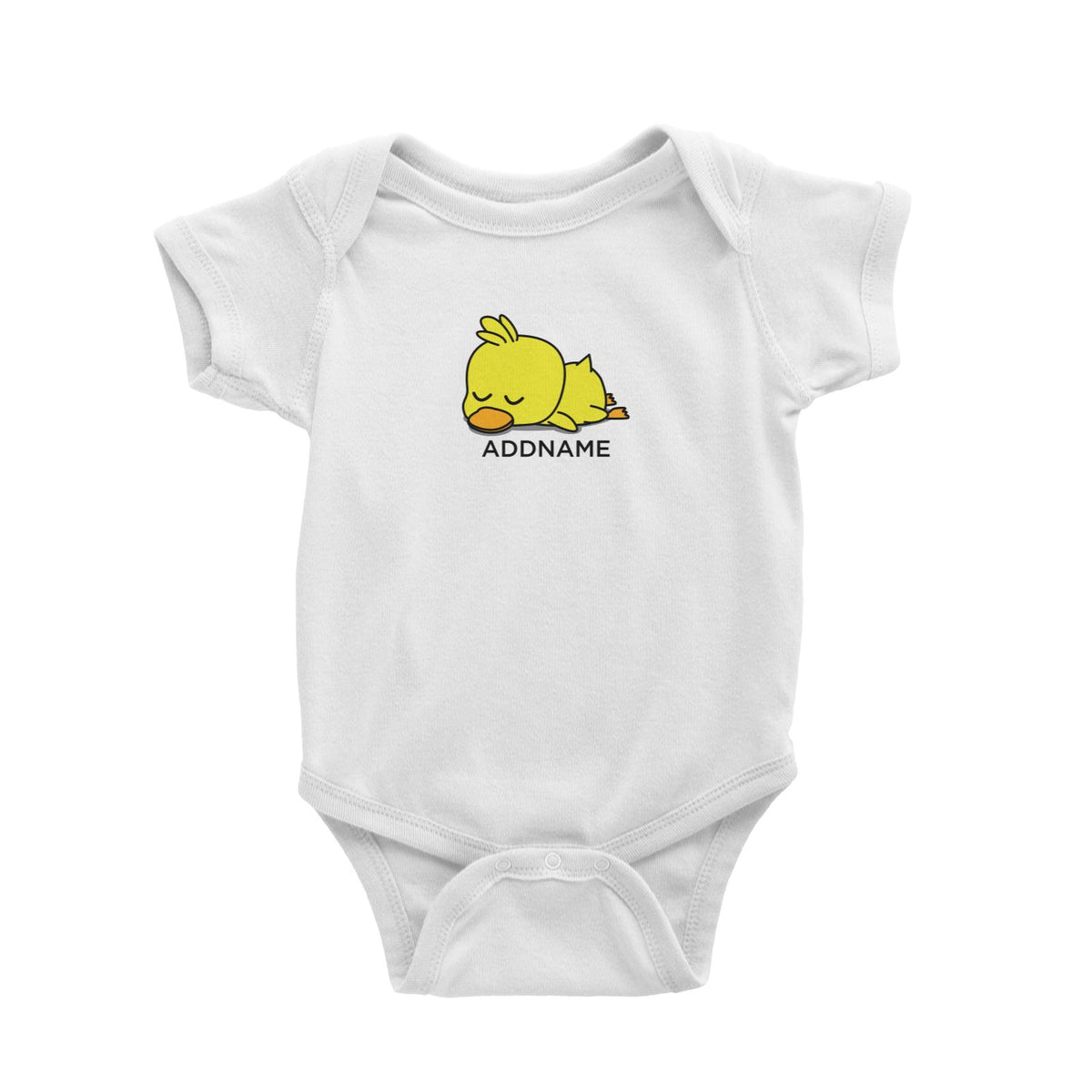 Lazy Duck Addname Baby Romper