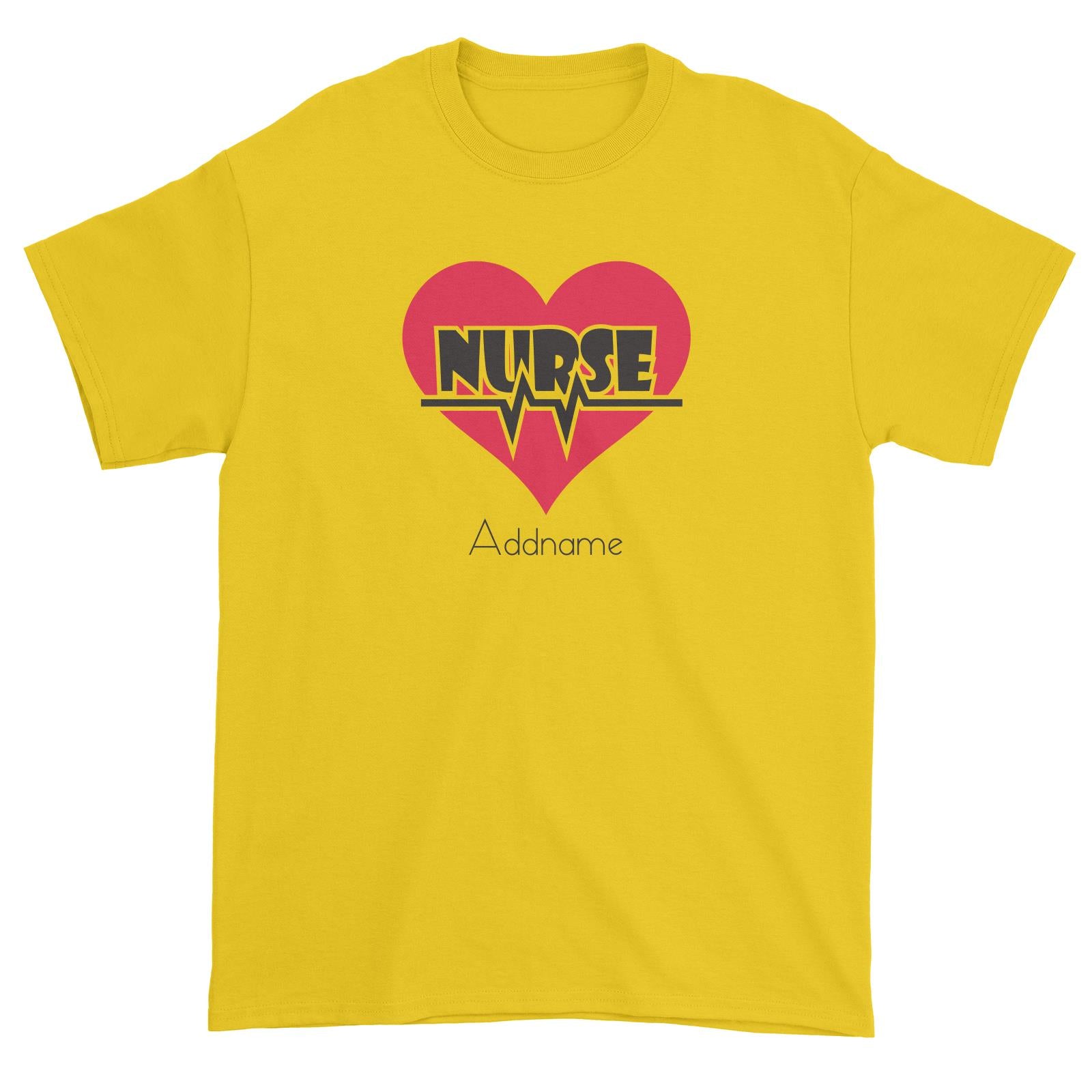 Nurse with Pink Heart Unisex T-Shirt