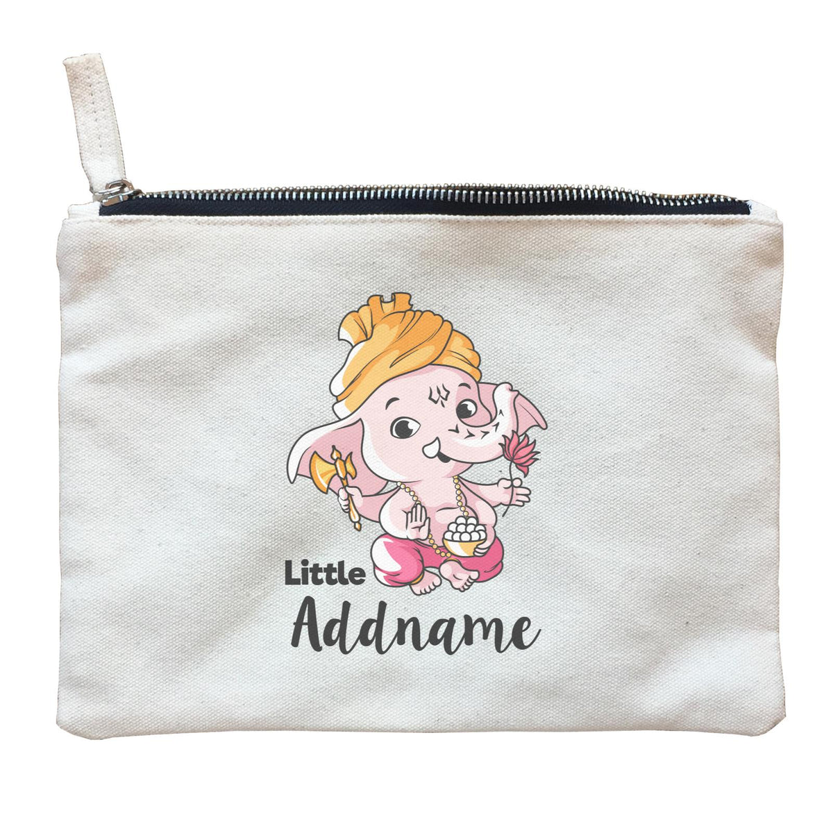 Cute Ganesha Little Addname Zipper Pouch