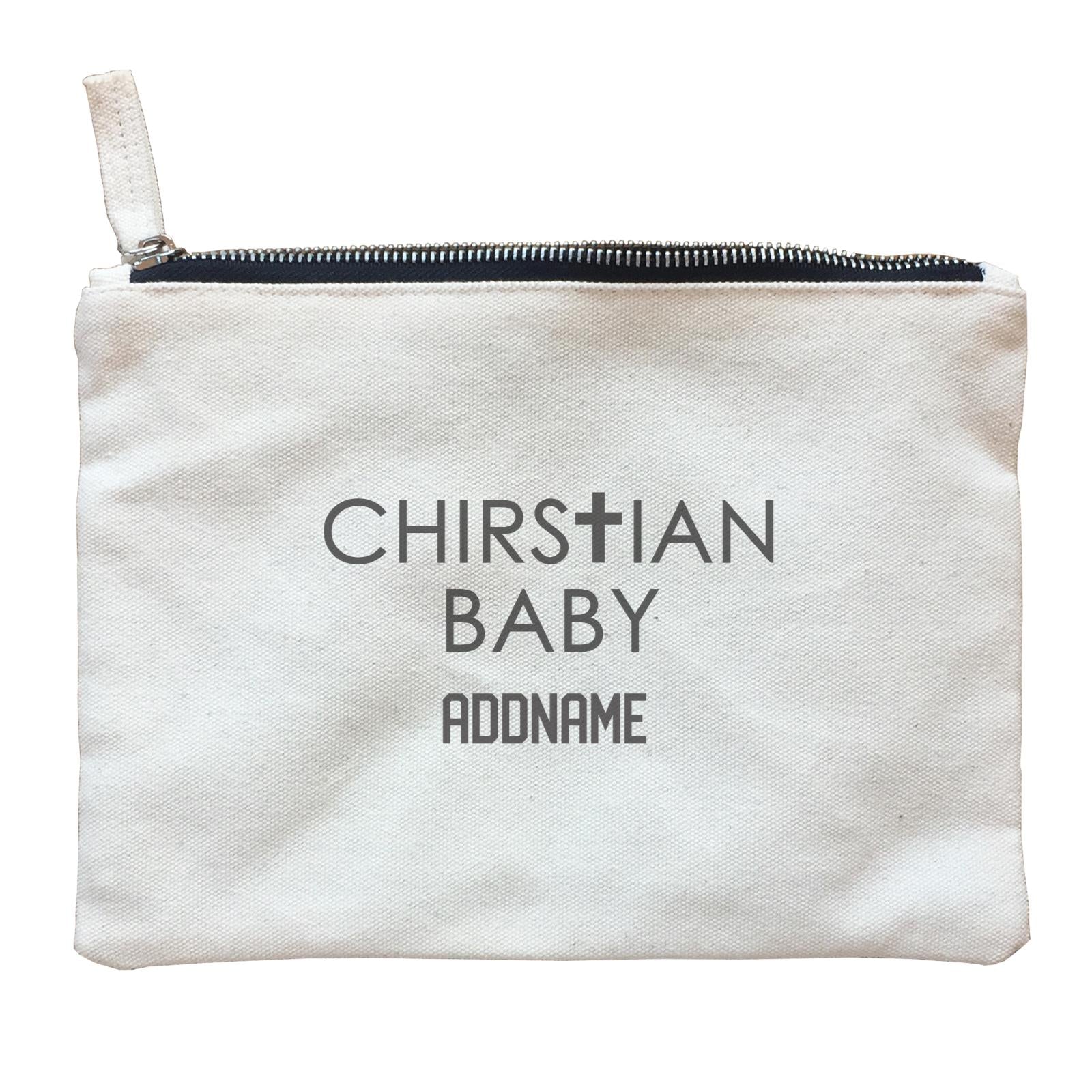 Christian Baby Christian Baby with Cross Addname Accessories Zipper Pouch