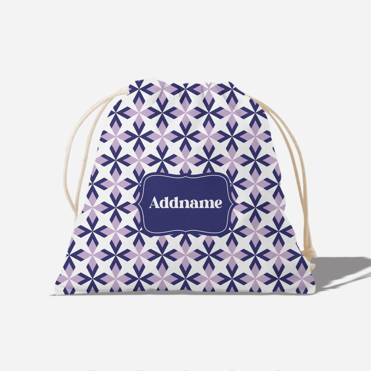 Ixora Series Full Print Satchel - Purple